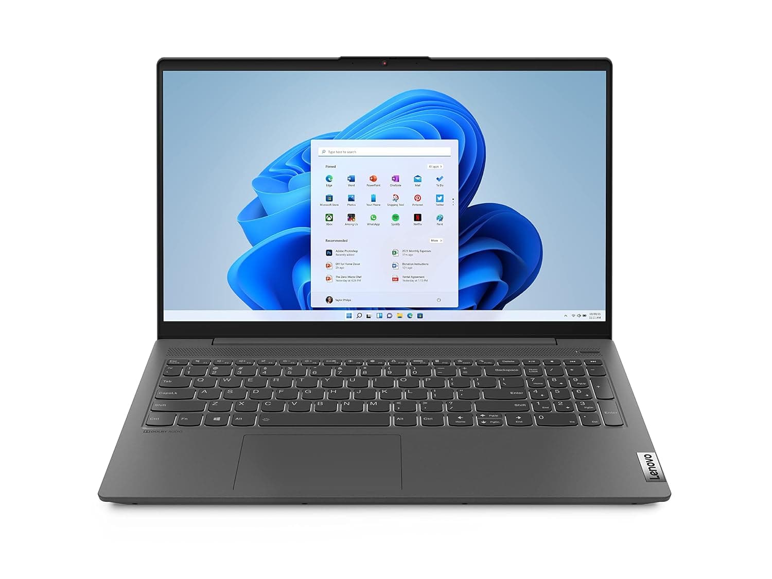 Lenovo IdeaPad 5 15.6" Laptop AMD Ryzen 7-5700U 16GB RAM 512GB SSD Graphite Grey - AMD Ryzen 7 5700U Octa-core - Windows 11 OS - Integrated AMD Radeon Graphics - LED Backlight Technology - Up to