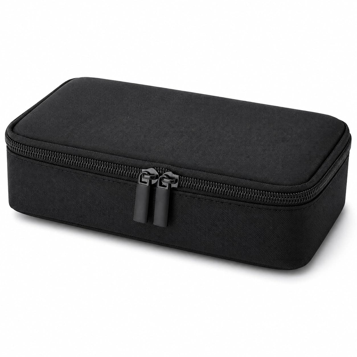 Sulfar Pencil Bag Pen Case, Students Stationery Pouch Pencil Holder Desk Organizer with Double Zipper, Portable Pencil Pouch for School Office Supplies (Black)
