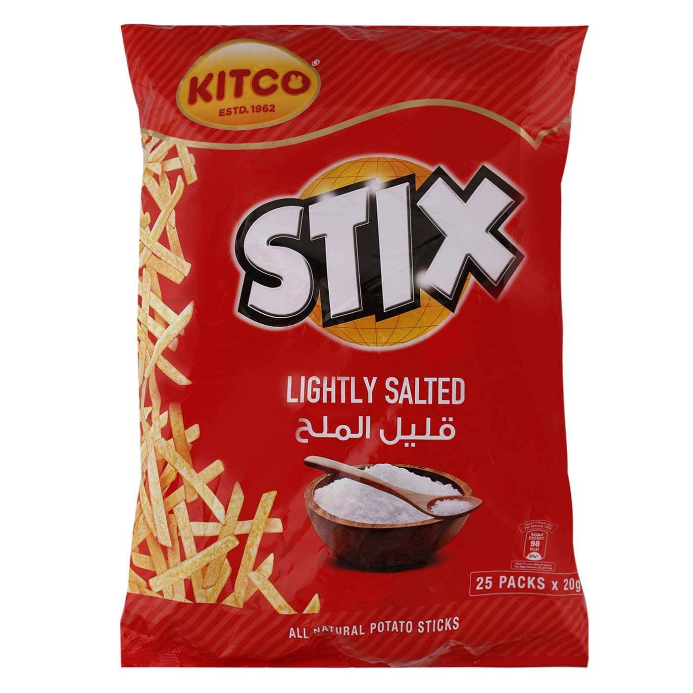 Kitco Stix Lightly Salted 18 X 20 g