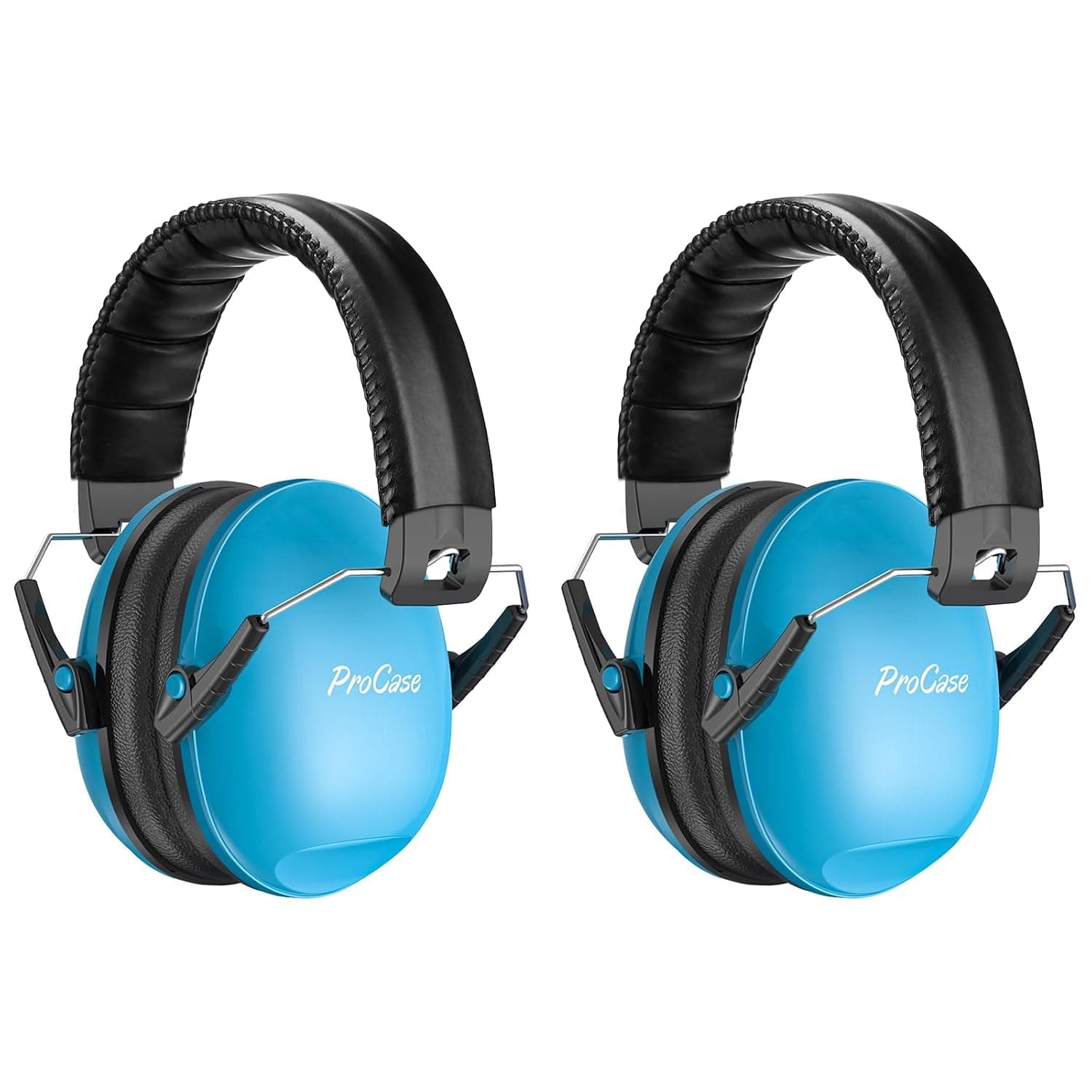 ProCase Kids Ear Protection, 21NRR Noise Cancelling Headphones for Kids Hearing Protection Safety Earmuffs for Autism, Sport Games, Concerts, Fireworks -Blue & Blue | Hearing Protection Adjustable Comfortable for Concerts, Monster Jam, Fireworks, Air Shows, Shooting, Autism Sensory Needs