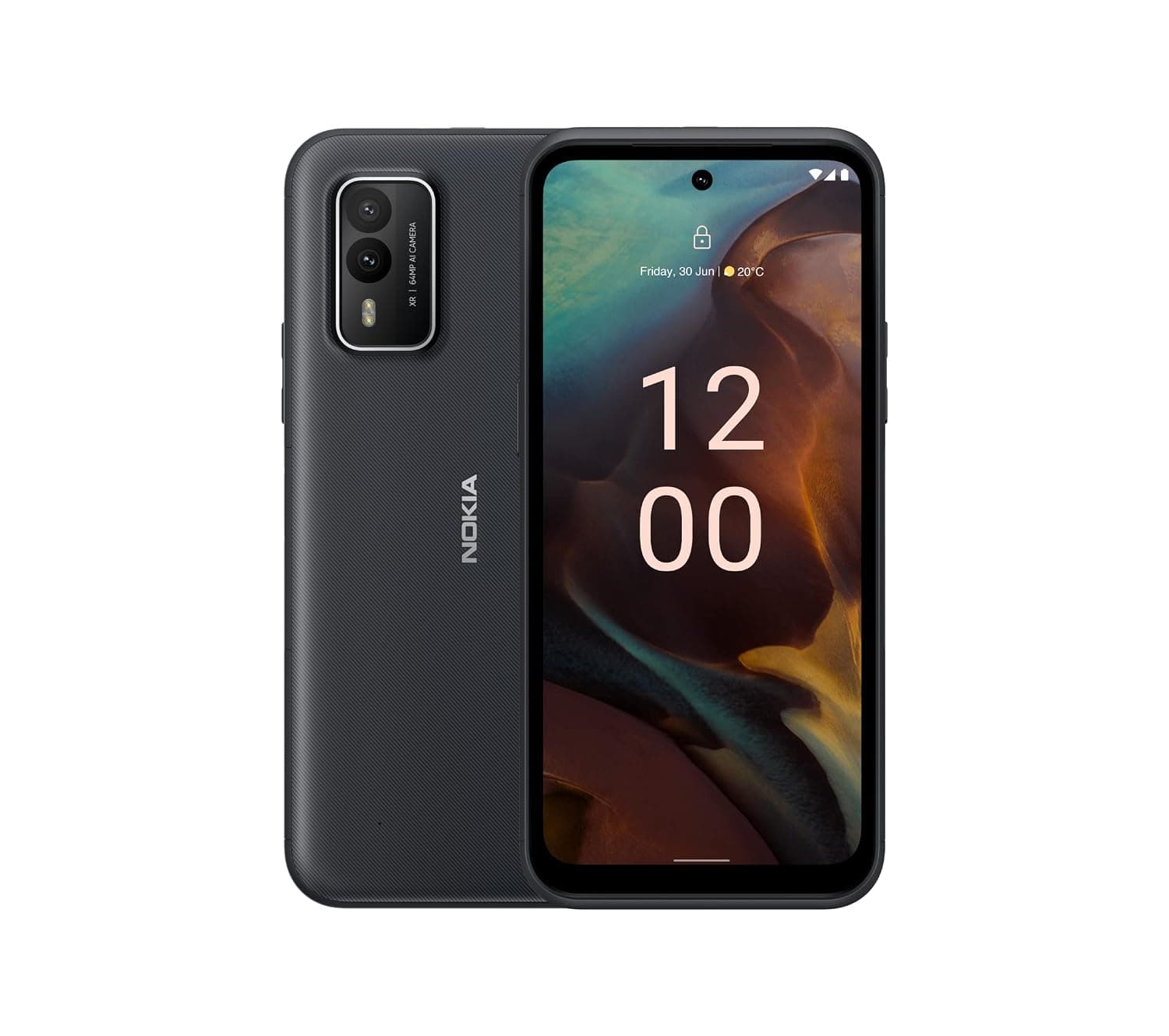 Nokia XR21 Dual-SIM 128GB ROM + 6GB RAM (Only GSM | No CDMA) Factory Unlocked 5G Smartphone (Midnight Black) - International Version