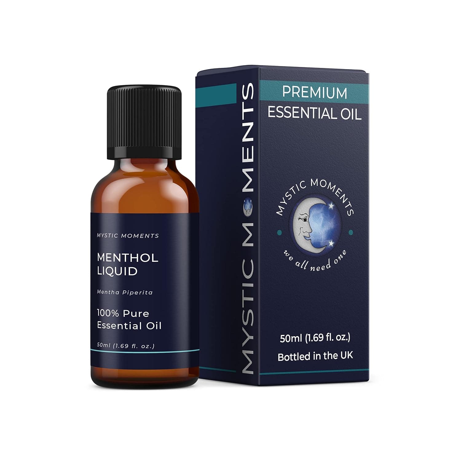 Mystic Moments | Essential Oil Liquid Menthol (Mentholum) | 50ml | The aromatherapy oil gives diffusers, oil mixtures and fragrance compositions an intense, mint and cooling aroma.