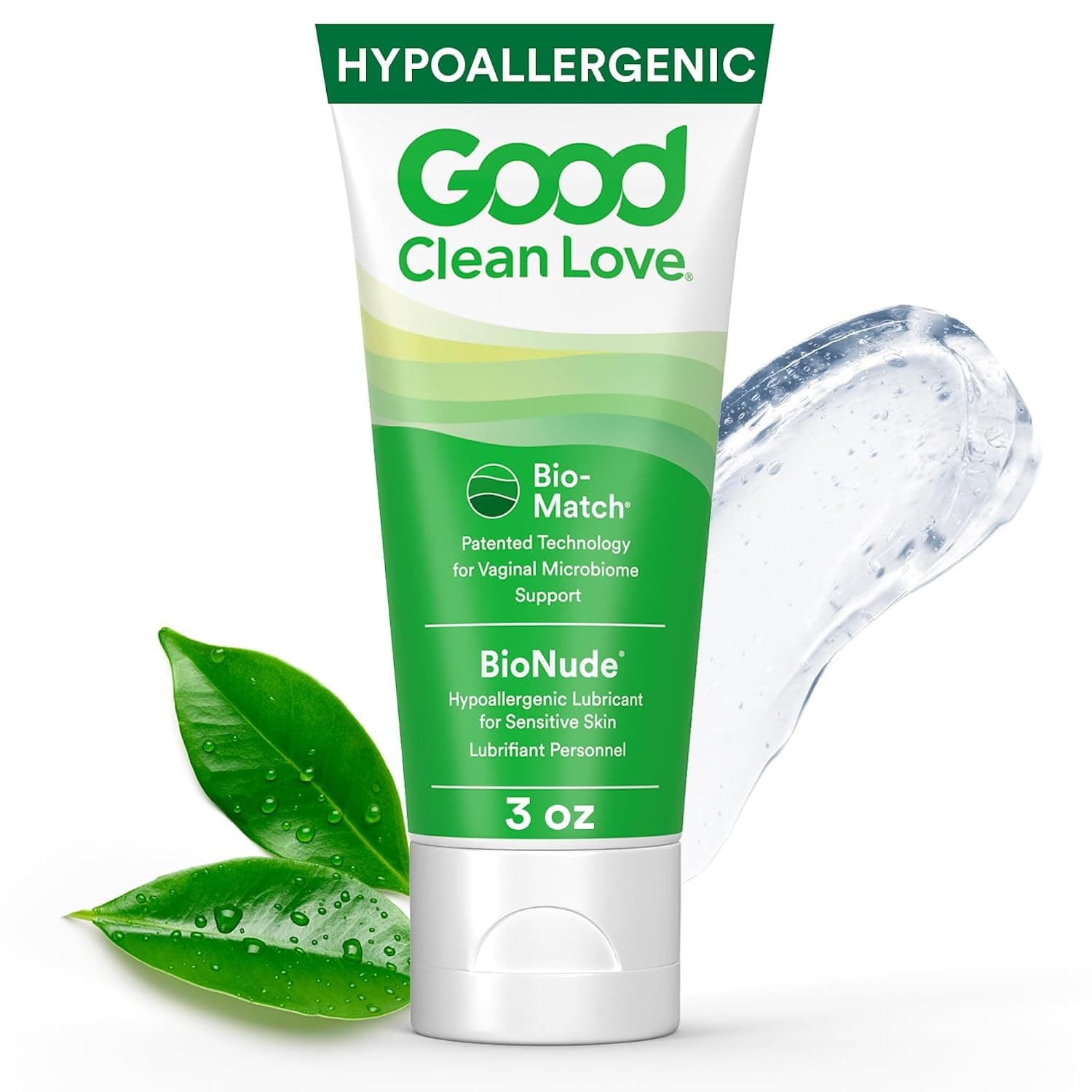 Good Clean Love : BioNude Ultra Sensitive Personal Lubricant, 3 Ounce Tube | Hypoallergenic Unscented And Unflavored Personal Lubricant. Ultra Sensitive Water-Based Formula. Safe For Toys & Condoms