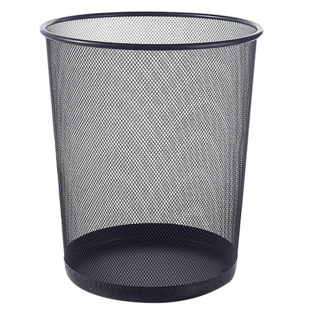 SHOWAY Waste Basket | Trash Can Metal Wire Circular Mesh Bin | Lightweight and Stylish | Ideal Garbage Trash Can for Home & Office Waste (Random Color)
