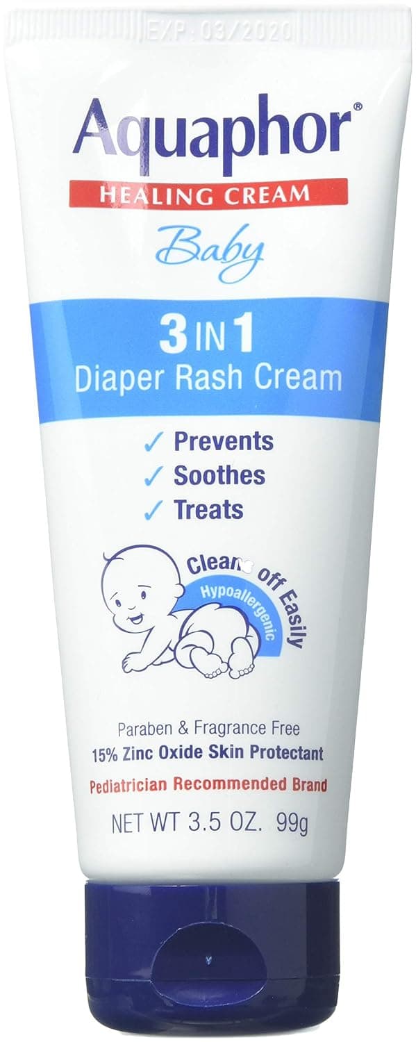 Aquaphor Baby Healing Cream 3 In 1 Diaper Rash 3.5 Ounce (100ml)