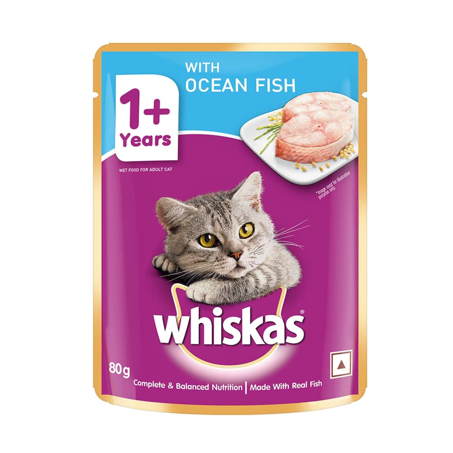Whiskas In Jelly with Ocean Fish Cat Food - 80g