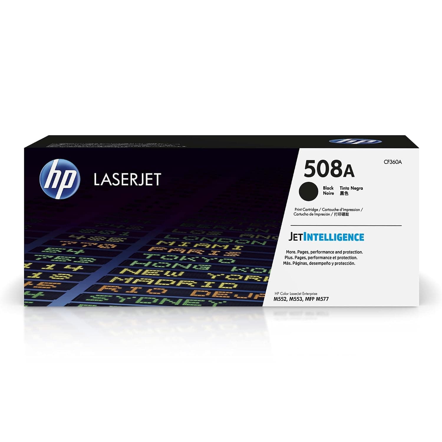 HP 508A Original LaserJet Colour Sphere Toner Cartridge, Black - CF360A