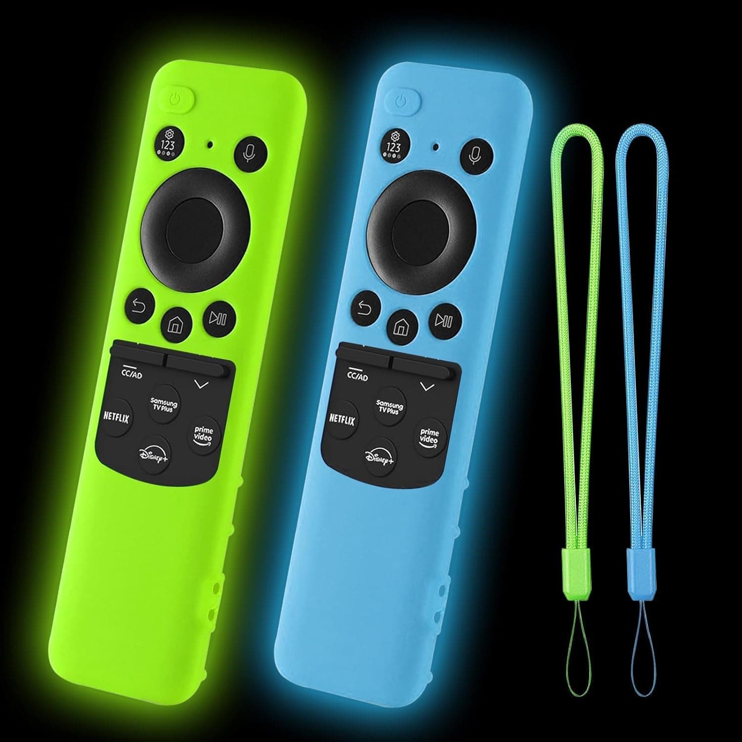 حافظة حماية من السيليكون متوافقة مع جهاز التحكم عن بعد للتلفزيون BN59-01432A BN59-01432J من اكس سبرينج، عبوة من قطعتين