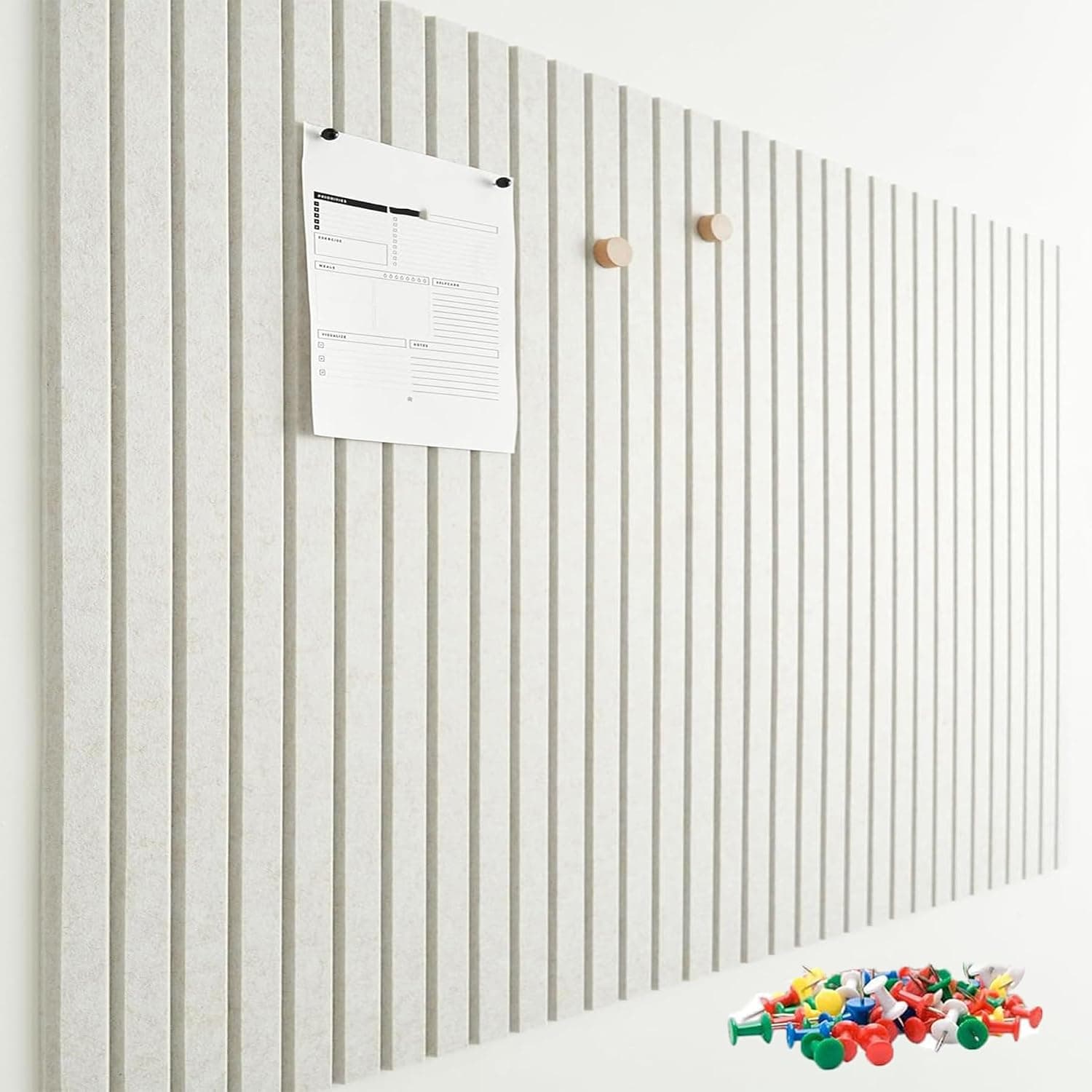 STERIX 12 Pack Large Cork Board Bulletin Board,Removable Felt Cork Board Tiles Wall Decoration Display Board with Pushpins for School, Home, Kitchen & Office Walls（120cm×90cm）