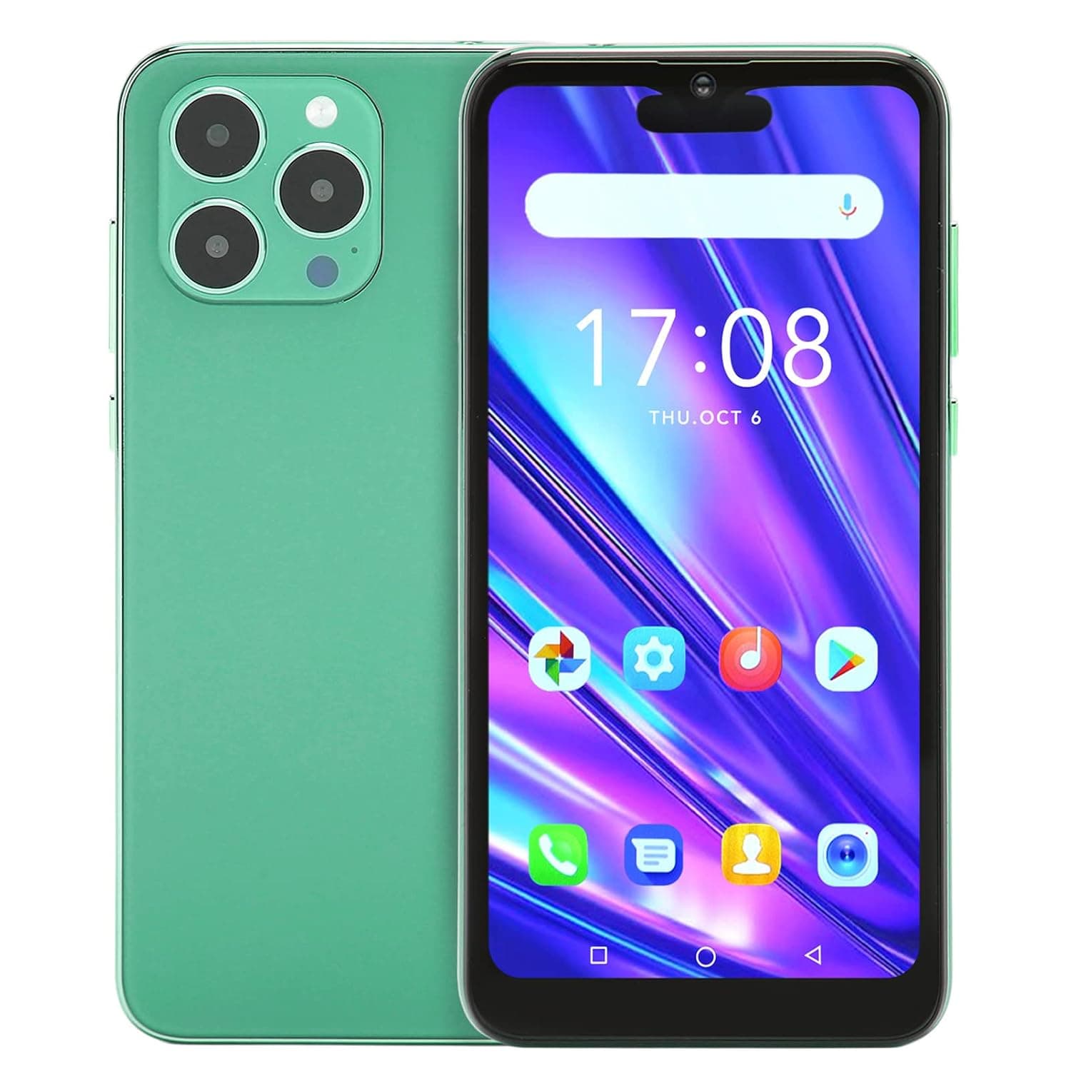 6.1 Inch Unlocked Smartphone, Unlocked Cell Phone for Android 8.1, 4GB 32GB 5000mAh 5MP 8MP Camera Battery Dual SIM Mobile Phone, Green
