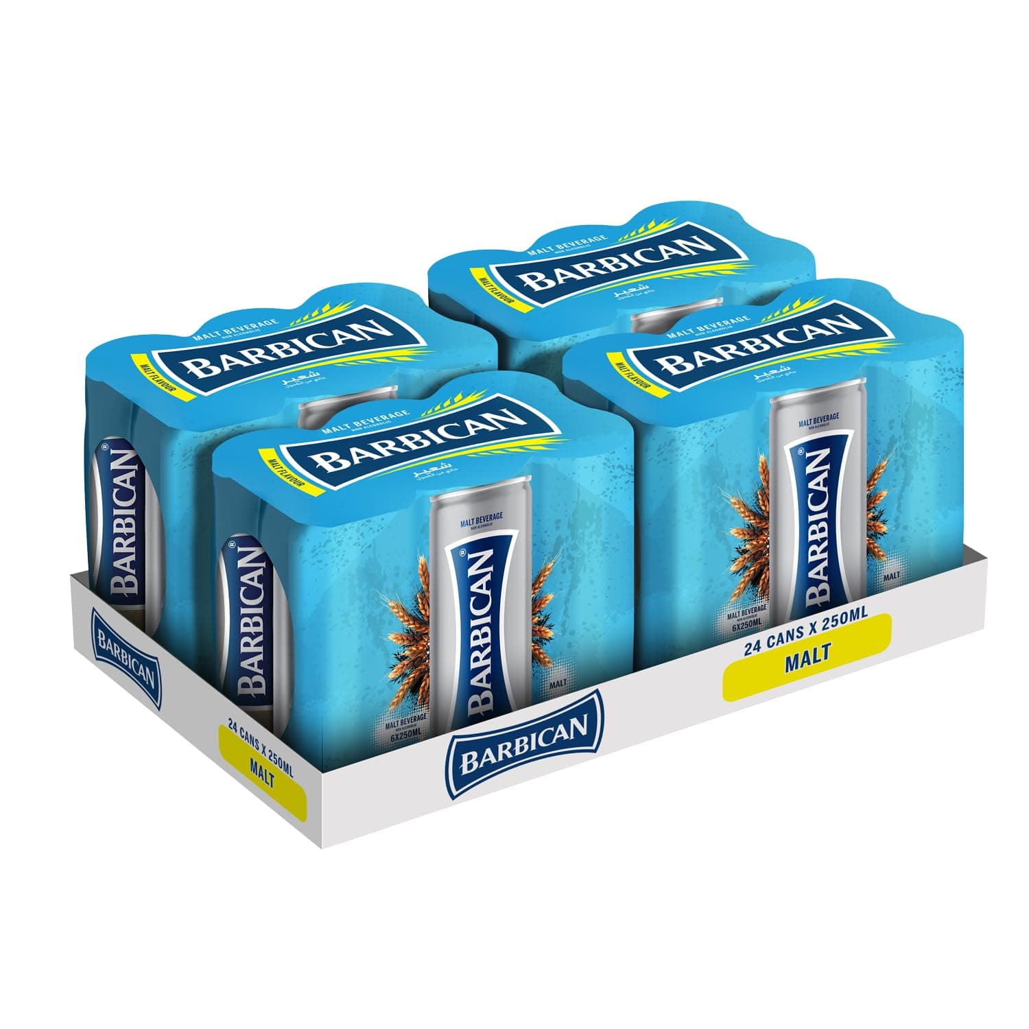 Barbican Regular Malt Flavour Drink Can, 24 X 250 ml - Pack of 1