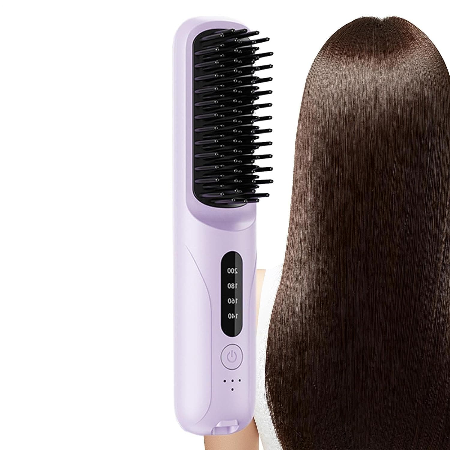Portable Hair Straightener | Portable Hair Straightening Curling Styling Tool - Travel Straightener Comb - for Home Apartment Salon Travel Business Trips Women Men