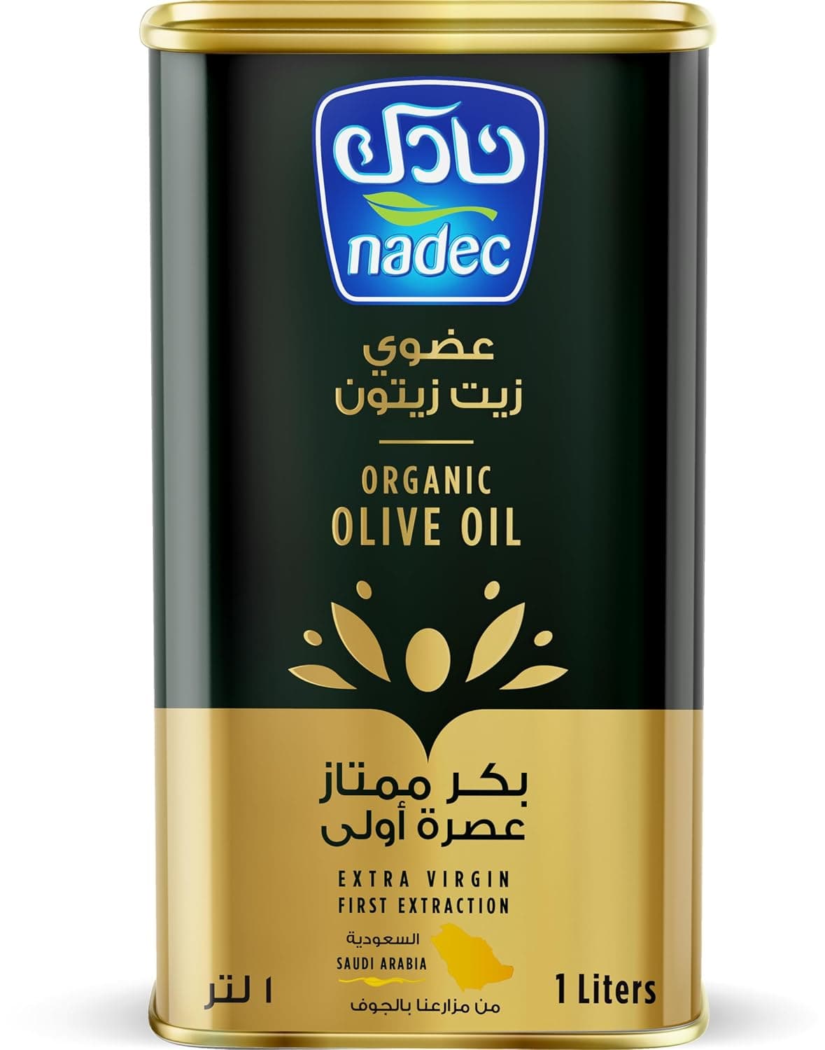 زيت زيتون بكر عضوي من نادك، 1 لتر