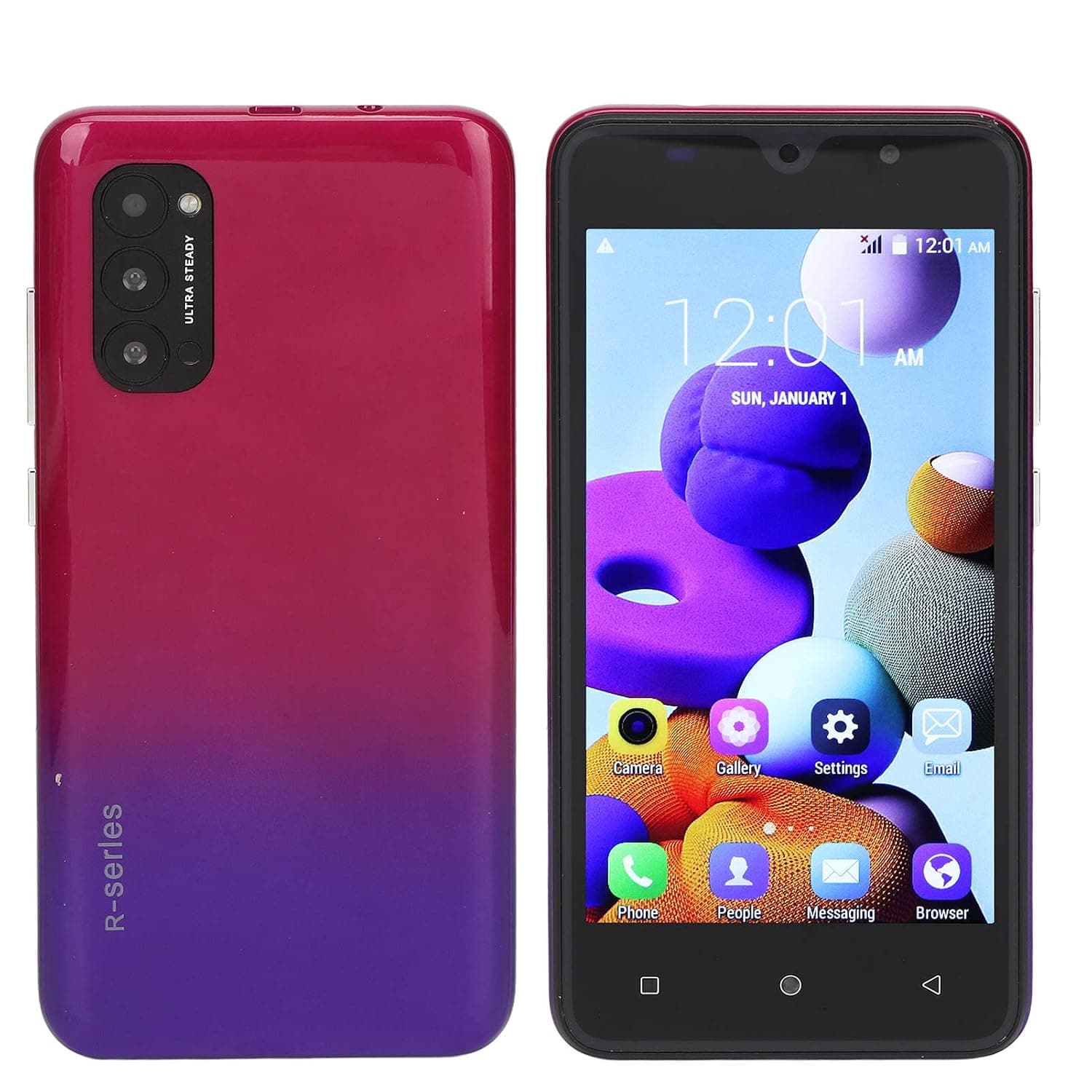 5 Inch FHD Screen Unlocked Smartphone, 3G Unlocked Cell Phone for Android 10, Mobile Phone with 3000mAh Battery, Face Recognition, RAM 2GB ROM 16GB