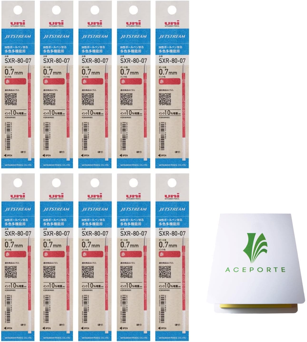 SXR-80-07 0.7mm Red Ink 10 Refills (SXR8007K.15), Sticky Notes Value Set