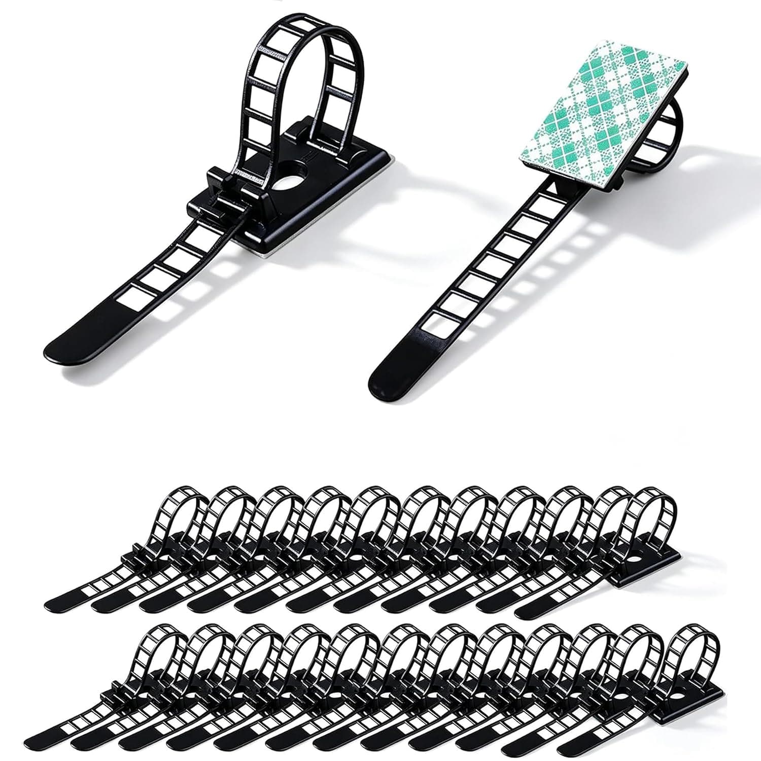 Adhesive Cable Clips Adjustable Wire Ties Cord Management
