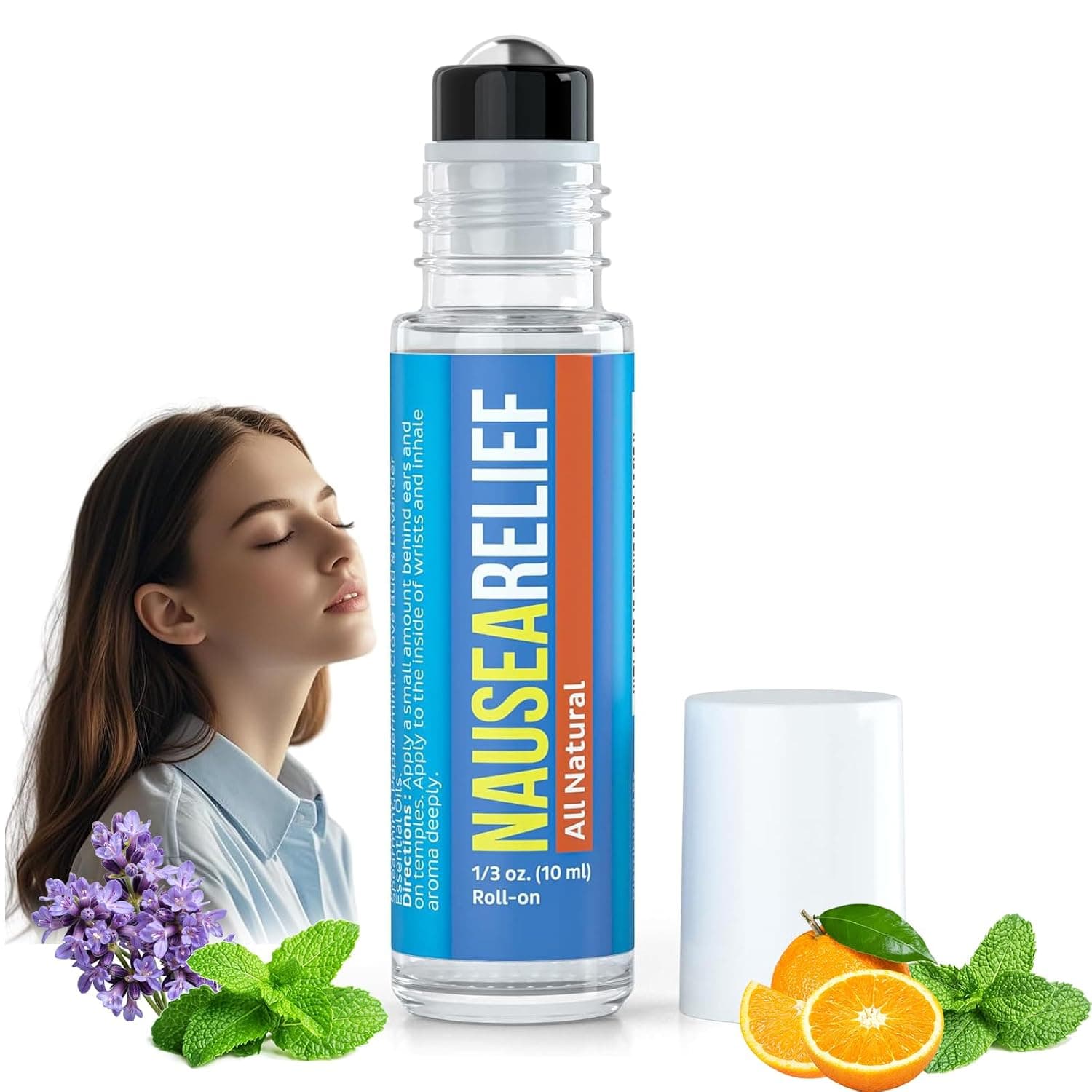 Fast-Acting Anti-Dizzy Vertigo Relief Roll-On - Natural Essential Oils for Dizziness (1 Pack)