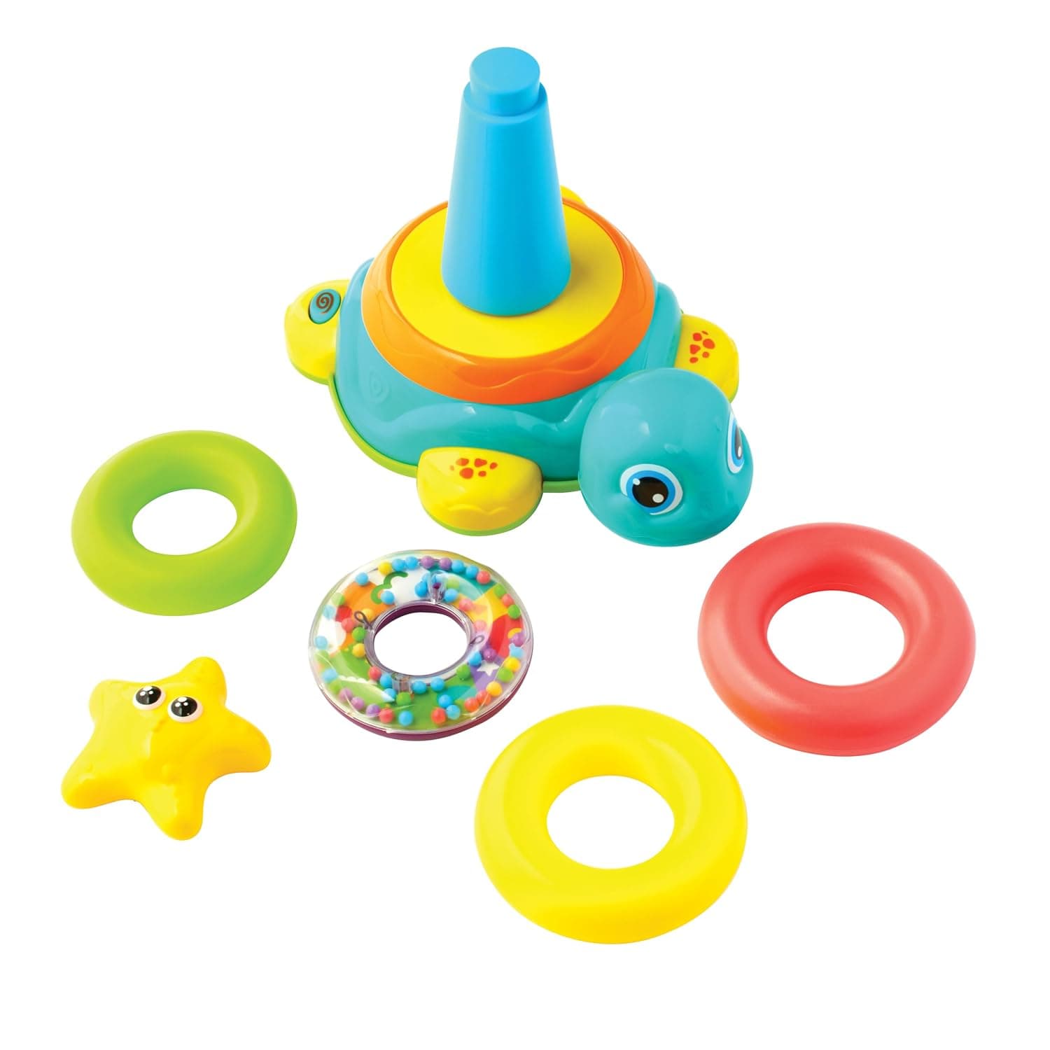 Kidoozie Bump Around Stacking Turtle Ages 6 Months+ Infant Toddler Learning Developmental Musical Toy