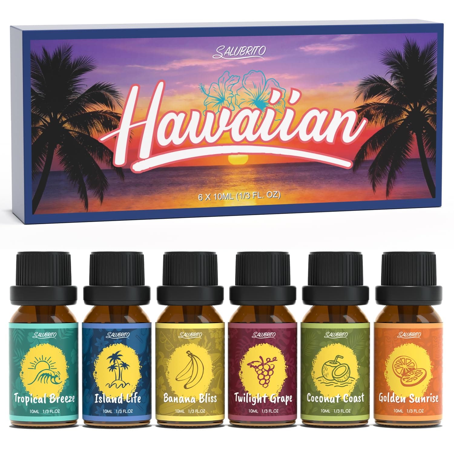 SALUBRITO Hawaiian Essential Oils Set
