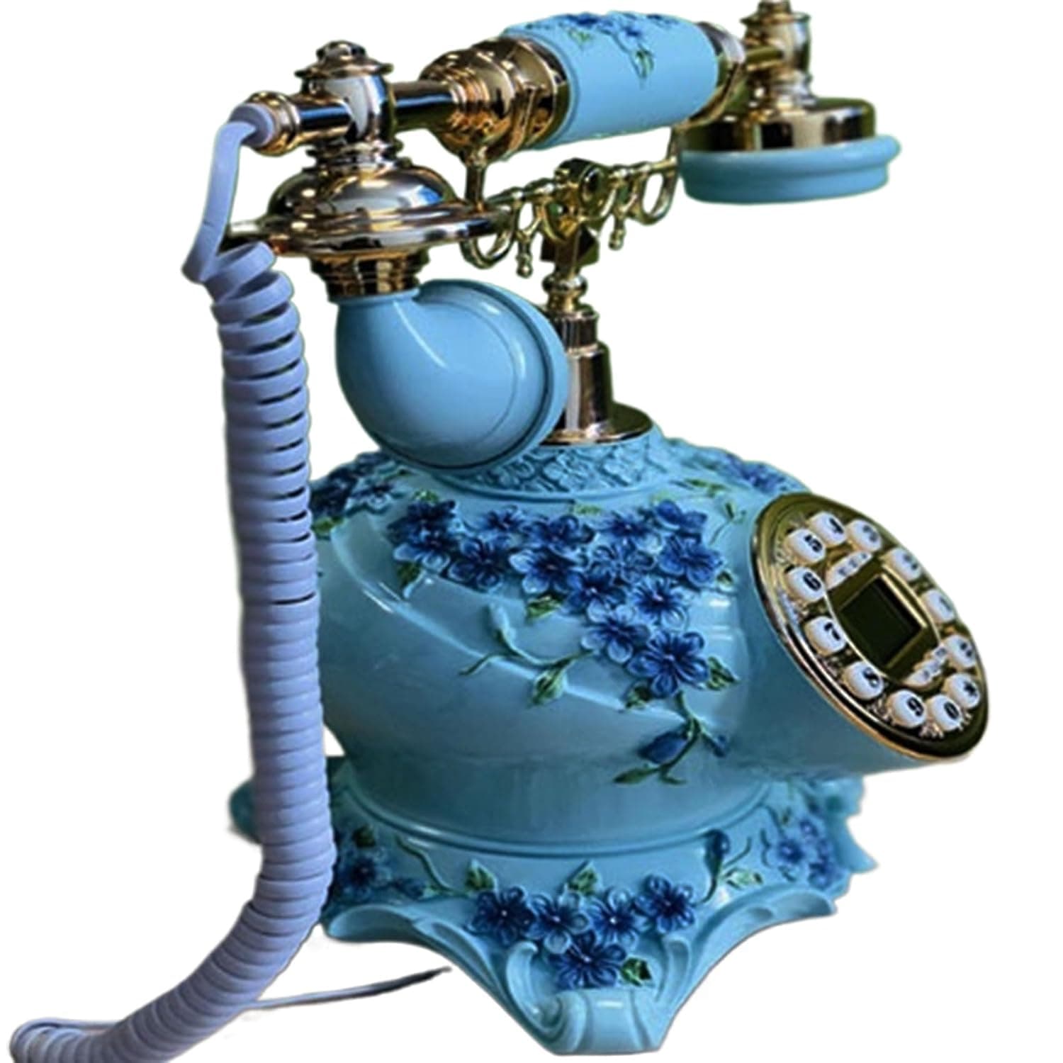 Retro Rotating Phone with Classic Metal Bell Suitable for Home Office, Old Fashioned Telephone for Home Office, Cafe, Bar, Star Rated Hotel
