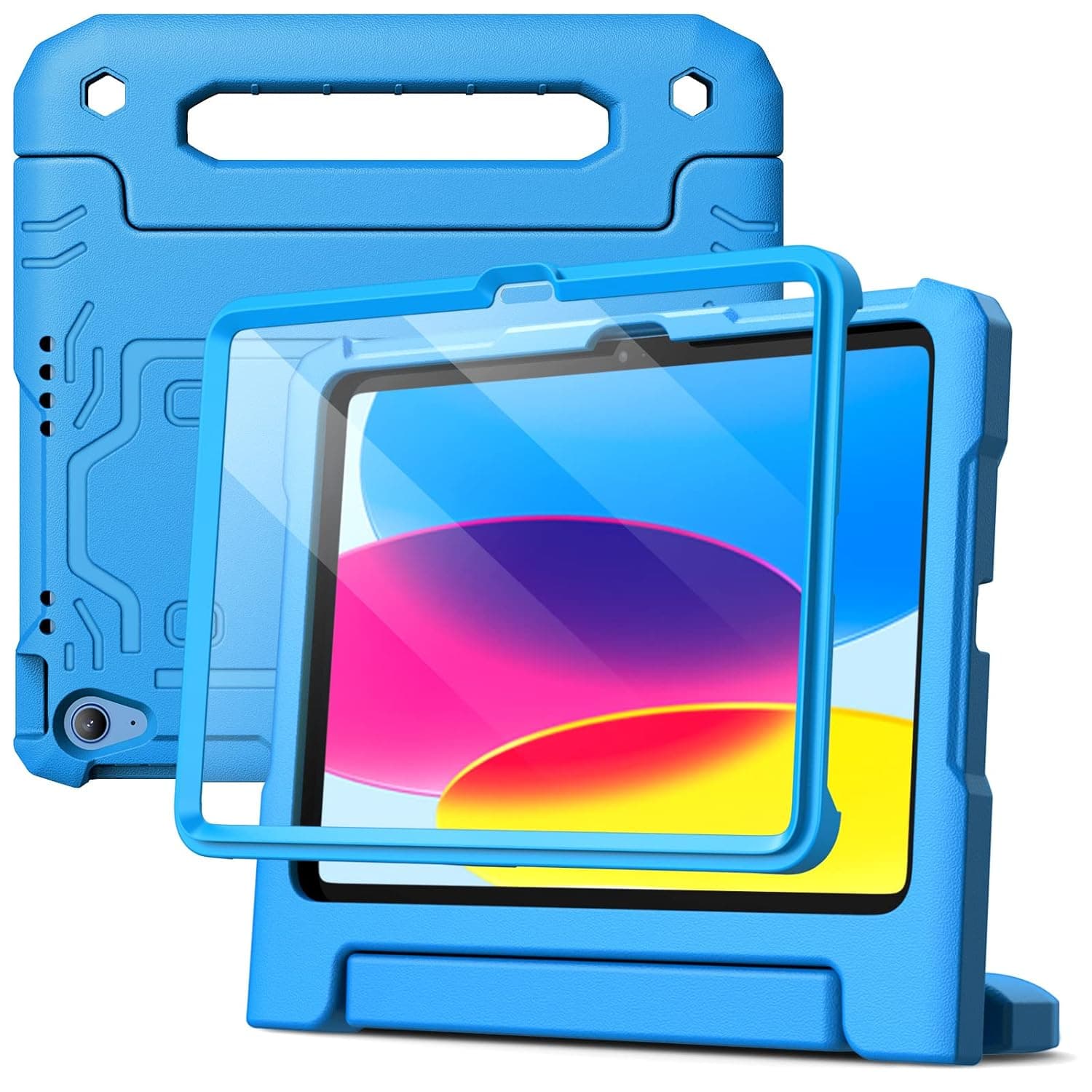 غطاء حماية من جيتك مصنوع من ايفا - PET-ABS-PC ل ايباد 10 (10.9 انش، موديل 2022، الجيل العاشر) باللون الأزرق