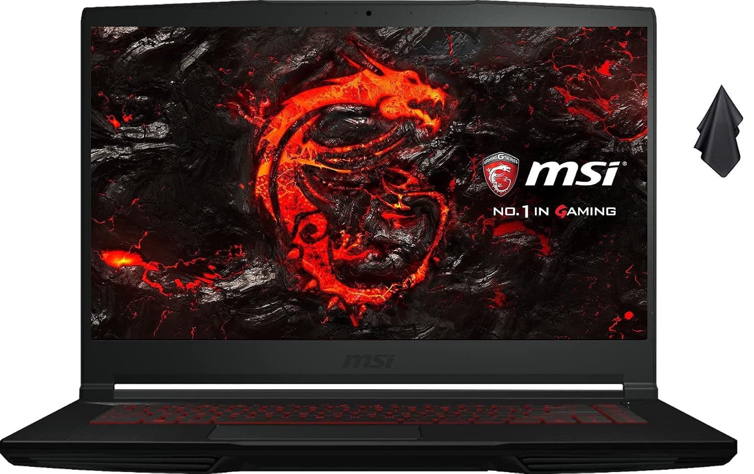 MSI GF63 Premium Gaming Laptop, 15.6"" FHD Thin-Bezel Display,10th Gen Intel Quad-Core i5-10300H, 16GB RAM, 1TB SSD, GeForce GTX 1650 4GB, Backlit Keyboard, Windows 10, Black