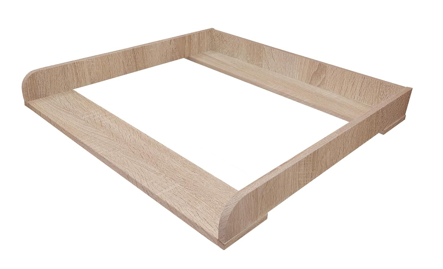 Shefa Kids Changing Topper 800 for Ikea Chest of Drawers from the MALM, HEMNES and NORDLI Series, Universal, Oak