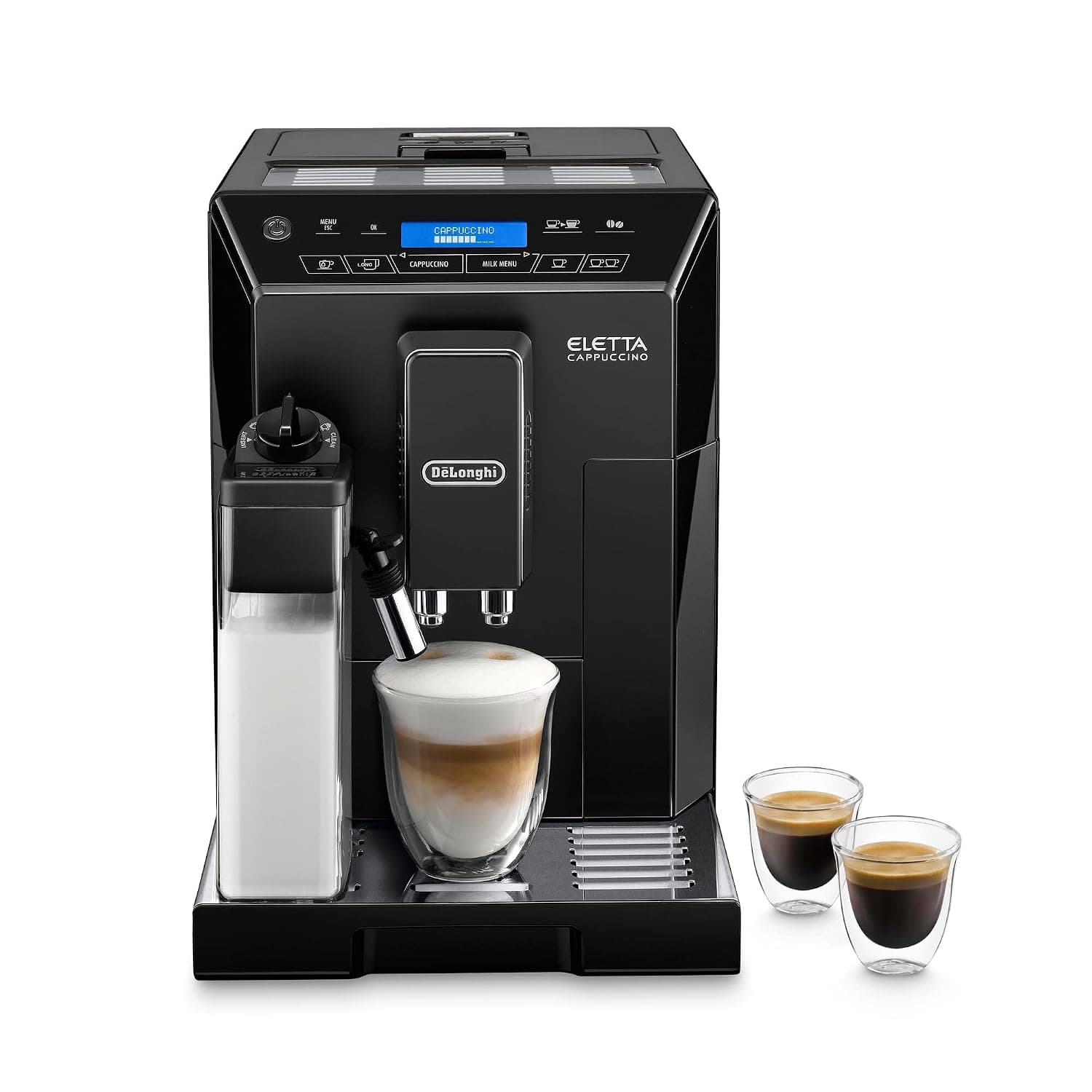 De'longhi ecam 44.660.b eletta cappuccino top automatic coffee machine - black, min 2 yrs warranty