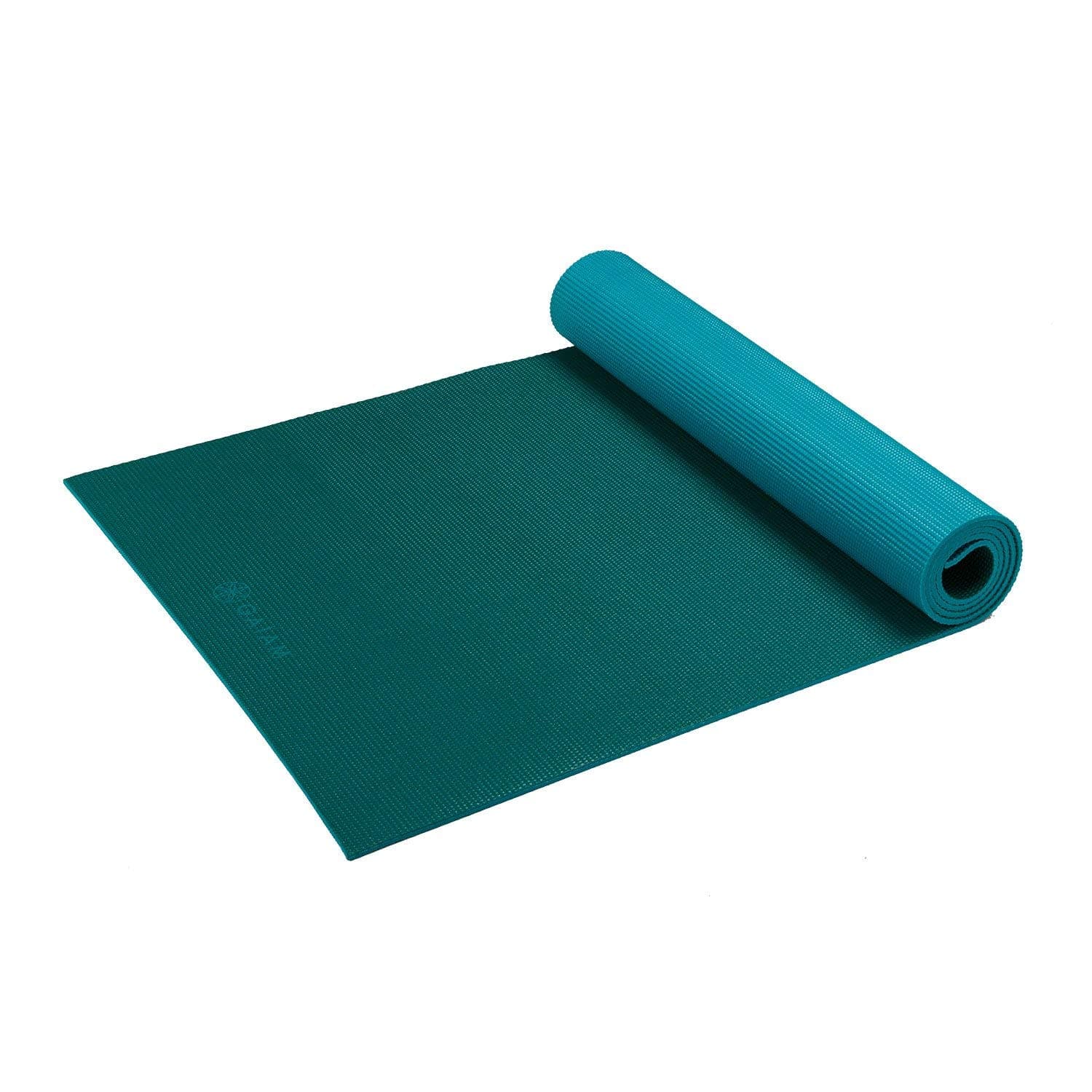 Gaiam Solid Color Yoga Mat, Non Slip Exercise & Fitness Mat for All Types of Yoga, Pilates & Floor Exercises | Dual-Color Reversible | Sticky Non-Slip Surface | 68"L x 24"W | Yoga, Pilates & Floor Workouts