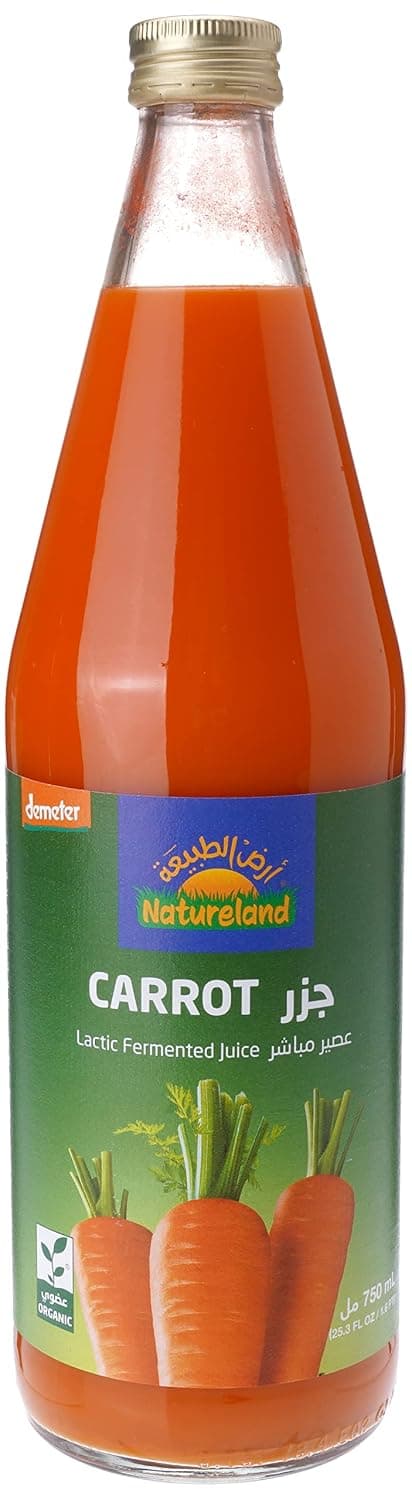 Natureland Carrot Juice, 750 ml, Dark Orange