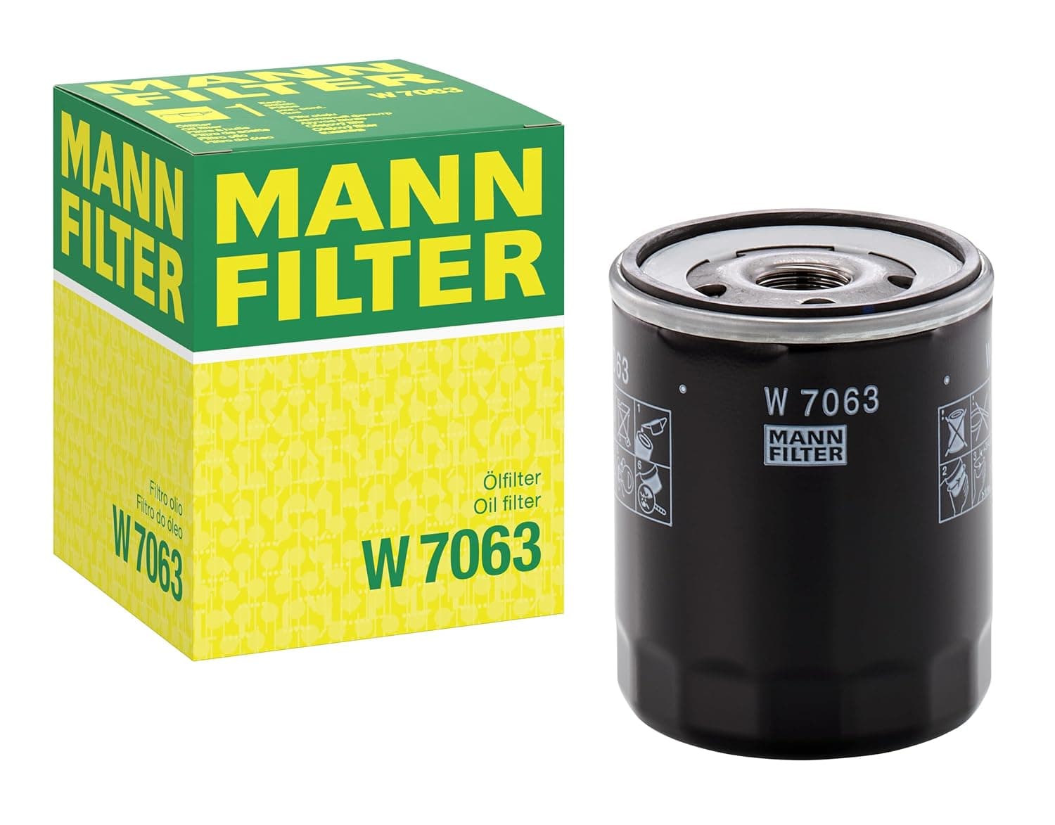 Original MANN-FILTER Oil Filter W 7063 – For passenger cars