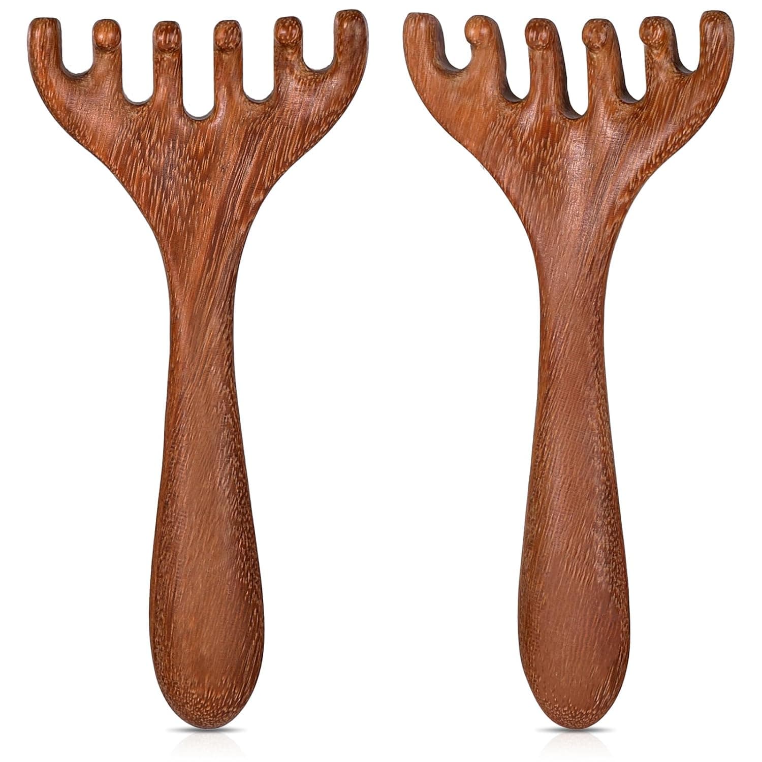 2 Pack Head Massager Scalp Wooden Portable Head Scratcher Massager for Relaxation & Stress Reduction Head Massage Tool Scalp Massager Wood Comb for Mother, Sister and Lover Scalp Meridians