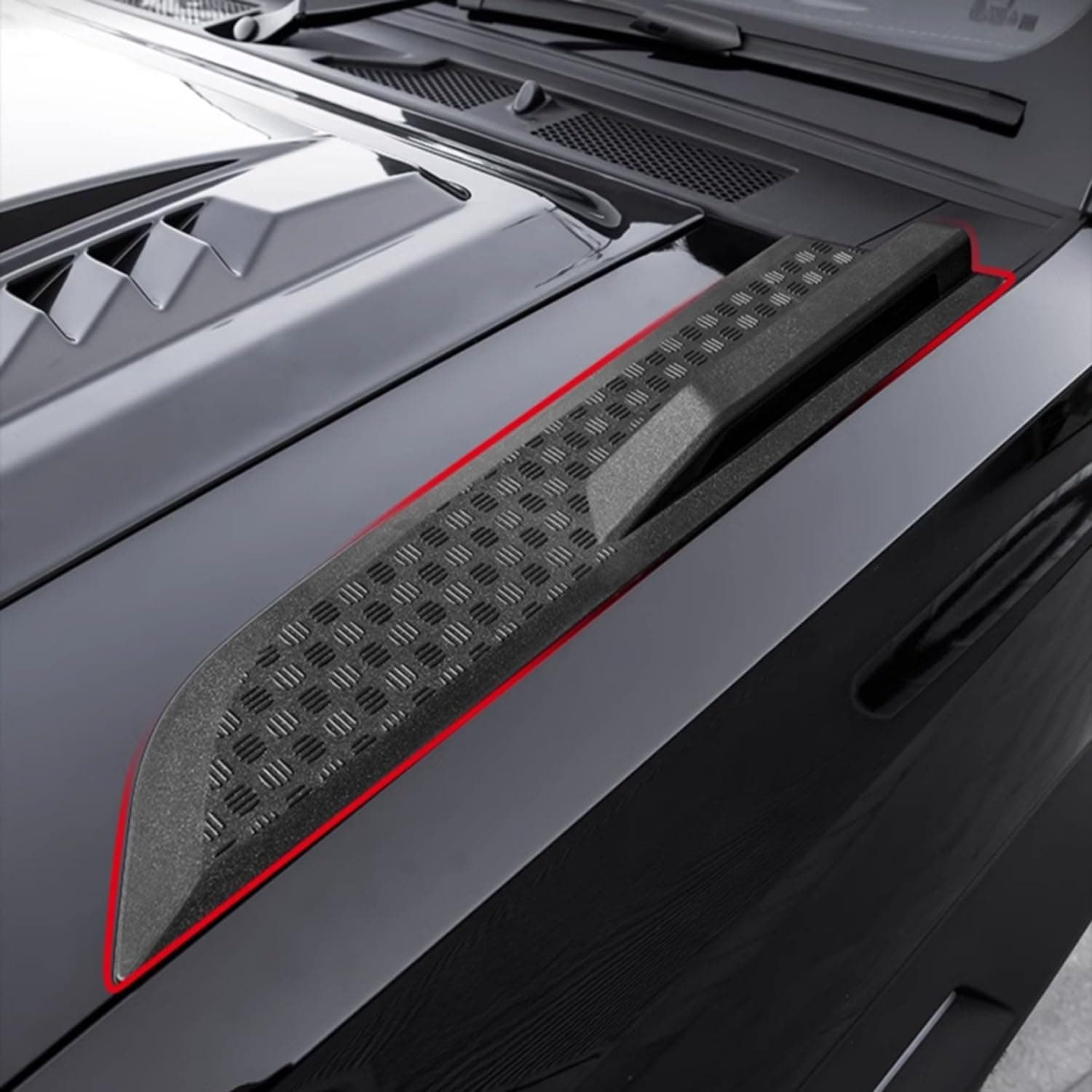 Exterior Overlays Matte Black ABS Plastic for Jetour T2 2024 2025 (Type 3)