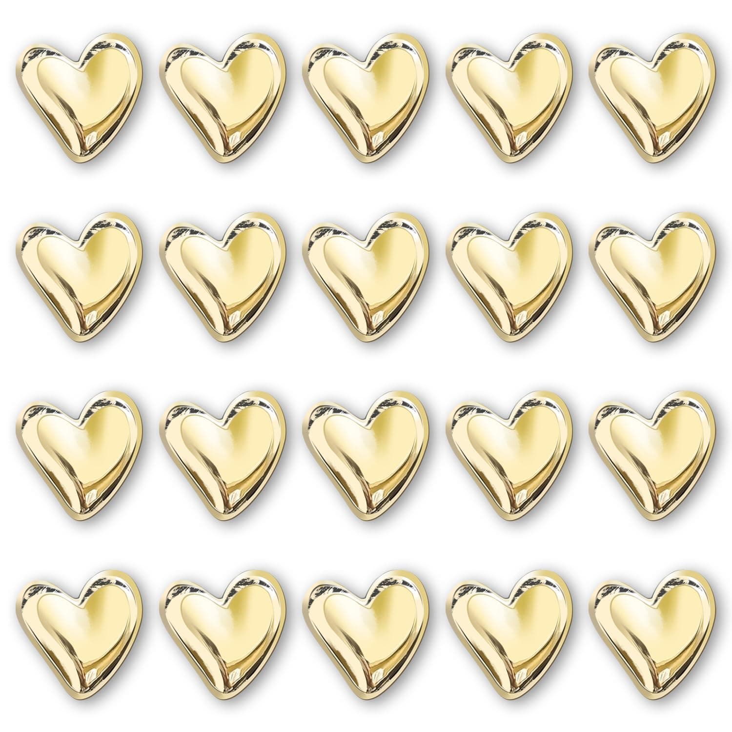 مغناطيس ثلاجة من الميكاكوز، مغناطيس مزخرف لطيف على شكل قلب حب، مغناطيس الثلاجة، مغناطيس السبورة البيضاء، مغناطيس الخزانة، قوة تثبيت قوية، دبابيس دفع مغناطيسية لمستخدمي المطبخ (ذهبي، عبوة من 22 قطعة)