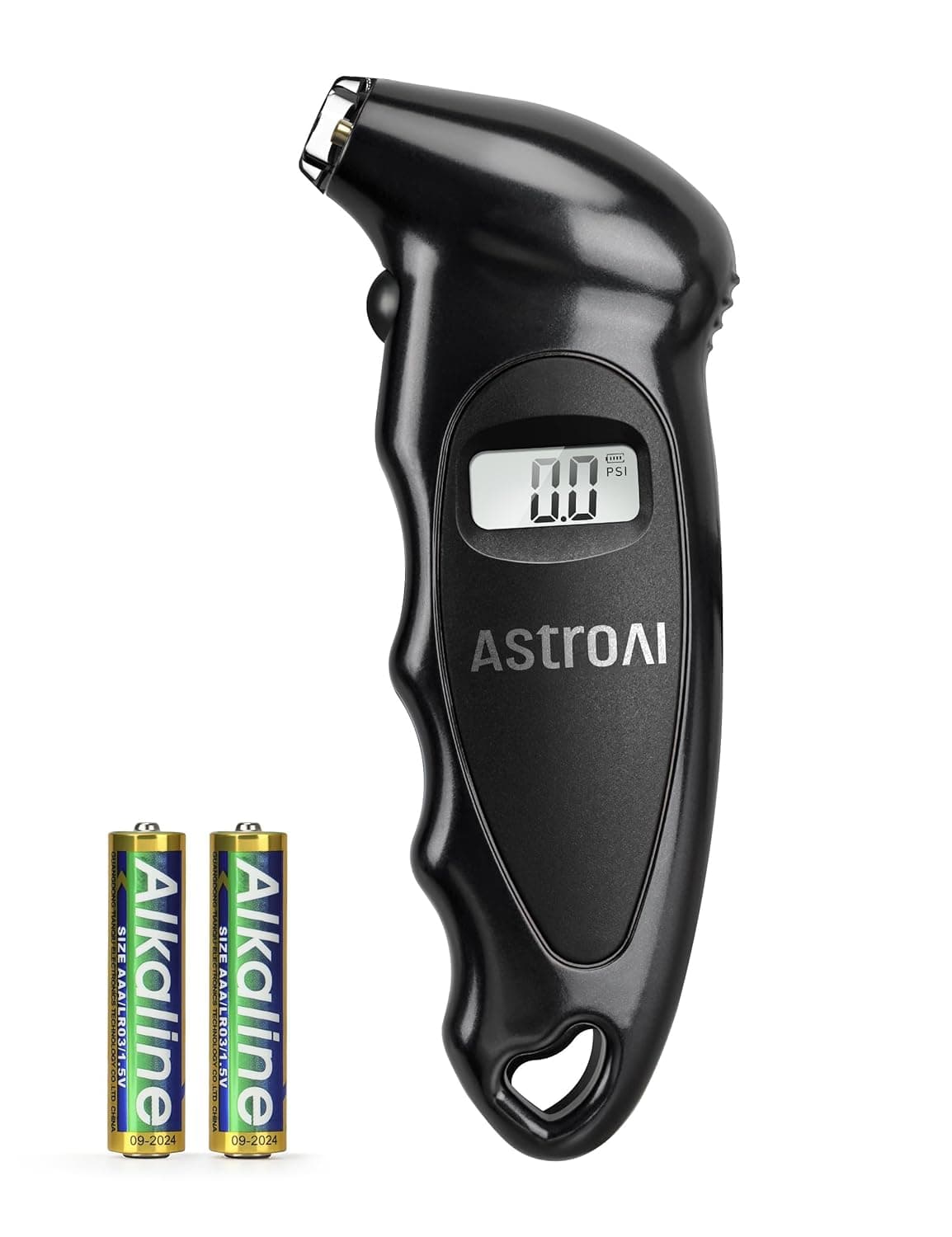 AstroAI Digital Tyre Pressure Gauge 150 PSI 4 Settings for Car Truck Bicycle with Backlit LCD and Non-Slip Grip Tyre Pressure Checker (Black)