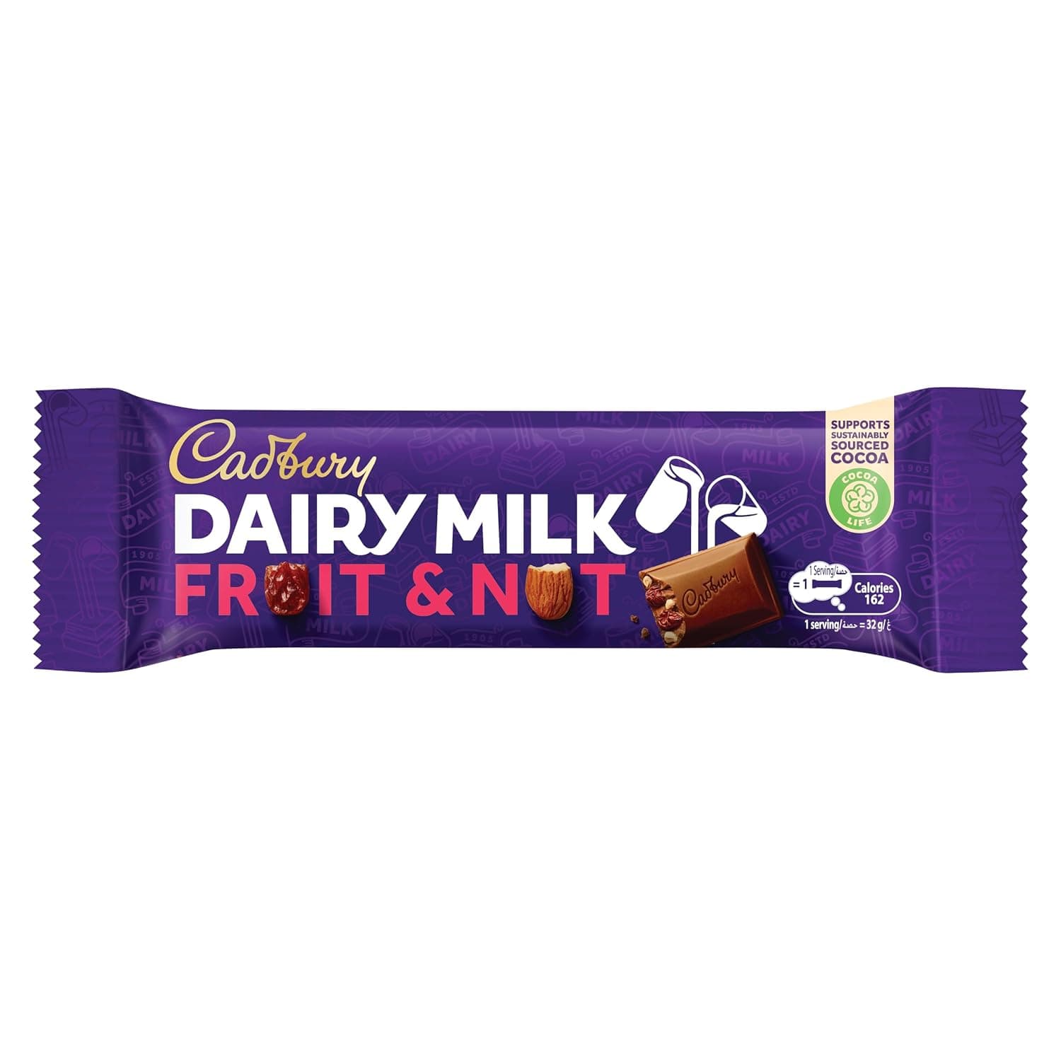 Cadbury Dairy Milk Fruit & Nut Chocolate 32G