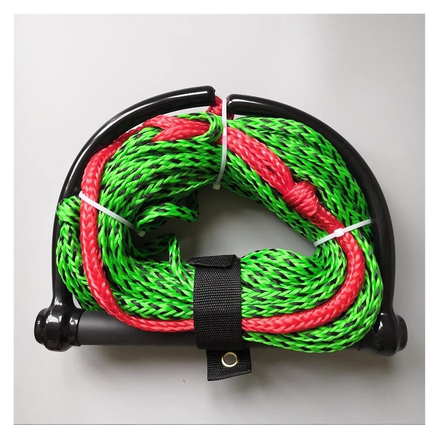 Surfboard Accessories Water Ski Wakeboard Leash 15 Inch Kneeboard Rope For Boating 3-Section Waterski Watersports Rope Floating Handle Surfboard Foot Rope Replacement (Color : Light Green)
