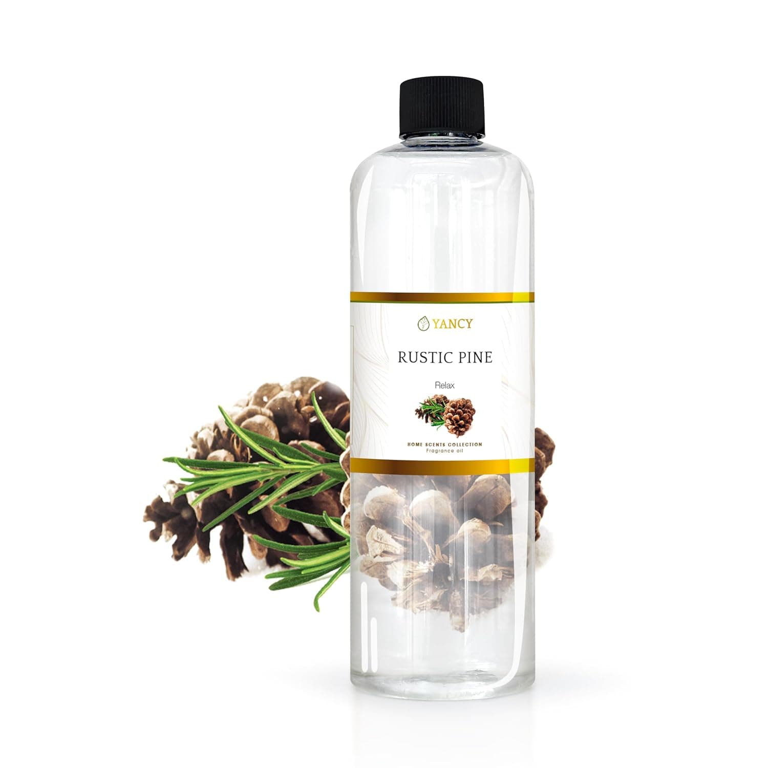 YANCY Pine Luxury Collection Fragrance Oil (16 oz), Fresh Evergreen Aroma, Ideal for Diffusers, Oil Burners & Aroma Lamps, Crisp Outdoorsy Scent for Winter Vibes