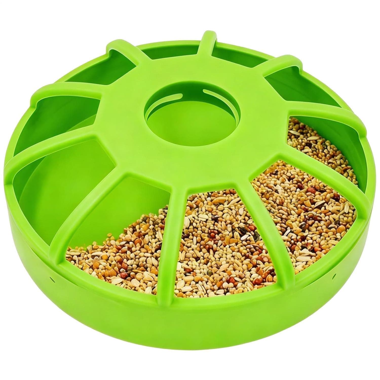 Chicken Food Dispenser | Non Slip Large Capacity - Parrot Feeder Pet Food Storage Portable,for Cockatiel Parrot Pigeon Home Cage Farmhouse Garden Yard Porch Patio