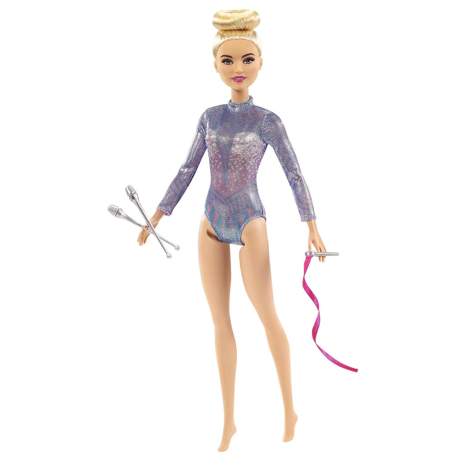 Barbie® Rhythmic Gymnast Blonde Doll (12-in/30.40-cm), Leotard & Accessories