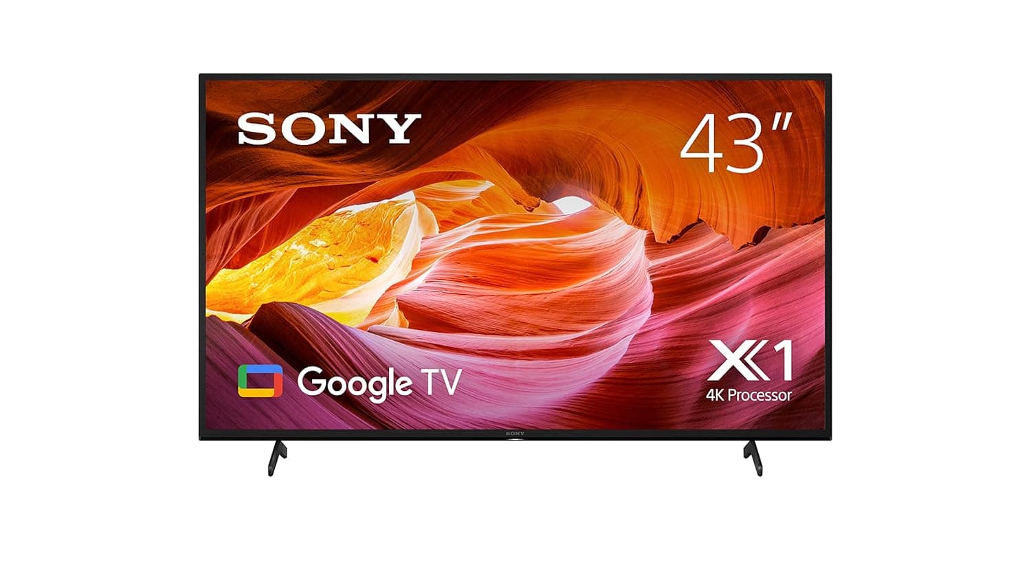 Sony 43 Inch 4K LED HDR BRAVIA UHD High Dynamic Range Smart Google TV KD43X75K 2 Years Warranty (2022 Model - KSA Version)
