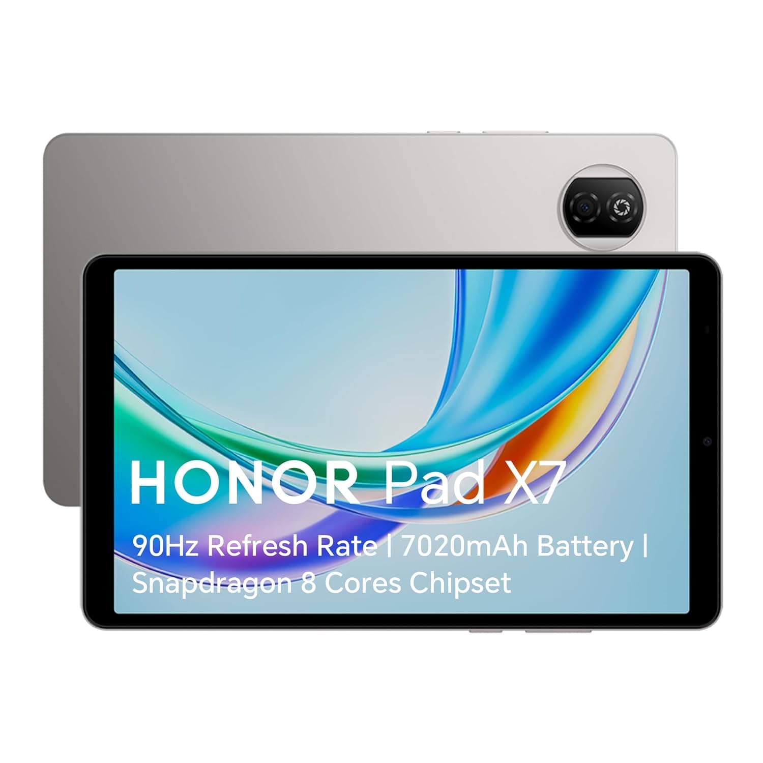 HONOR Pad X7, 90Hz Eye Comfort Screen, 64GB Storage, 7020mAh Battery, 8-Core Snapdragon Chipset, Thin Metal Body, AI Noise Cancellation, Android 15, Grey