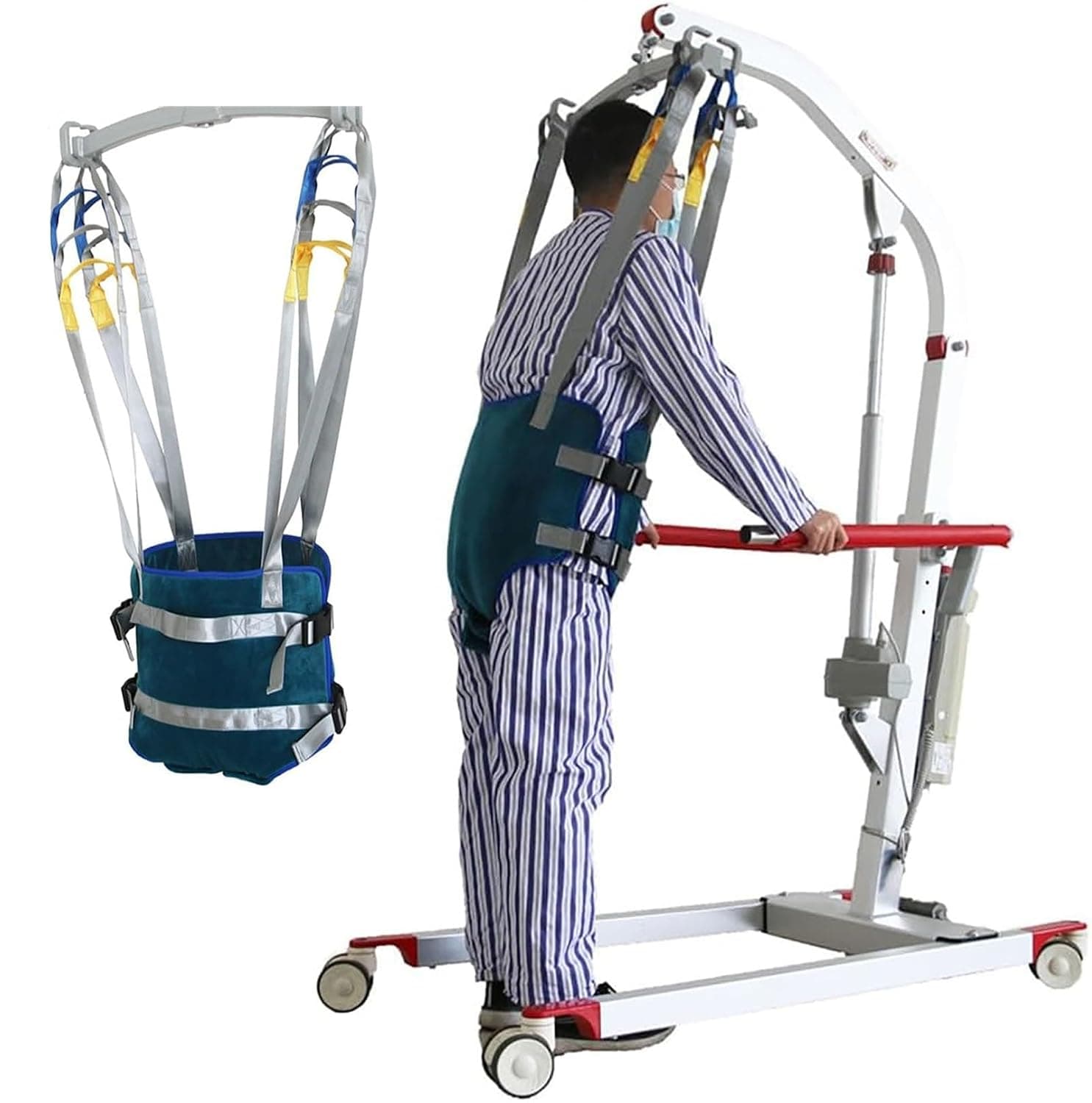 Standing Walking Sling, Lift Sling 180 kg Maximum Weight Capacity, Full Body Walking Lift Sling, Assisted Walking Standing, for Bariatric, Nursing, Caregiver, Elderly, Disabled(Medium)