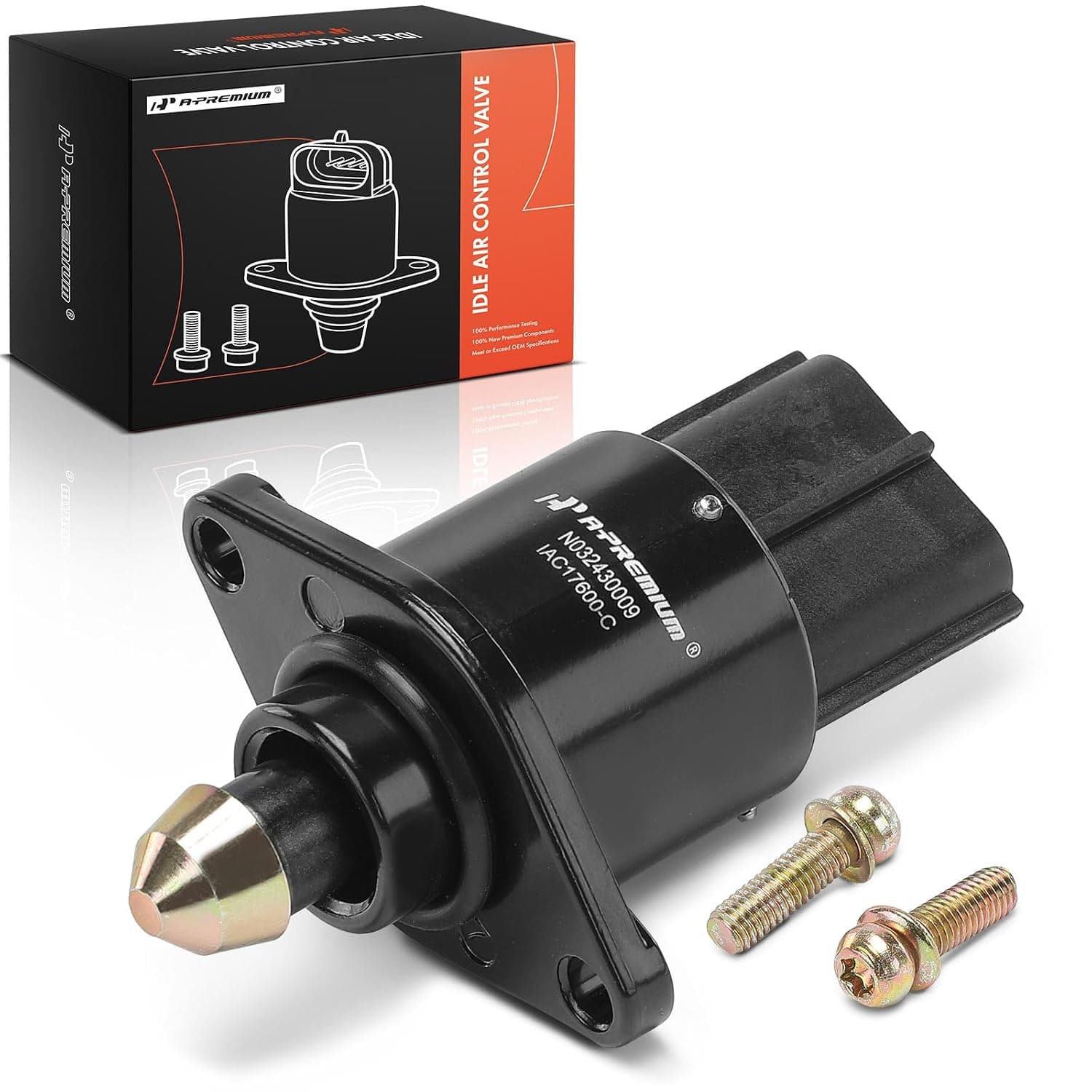 A-Premium Fuel Injection Idle Air Control Valve Compatible with Jeep & Dodge Vehicles - Cherokee 98-01, Grand Cherokee 98-04, TJ 98-04, Wrangler 98-04, Dakota 99-02, Replace# 4874373AB, 53030821 | Compatible with Jeep Cherokee 1998-2001, Grand Cherokee 1998-2004, TJ 1998-2004, Wrangler 1998-2004 & Dodge Dakota 1999-2002