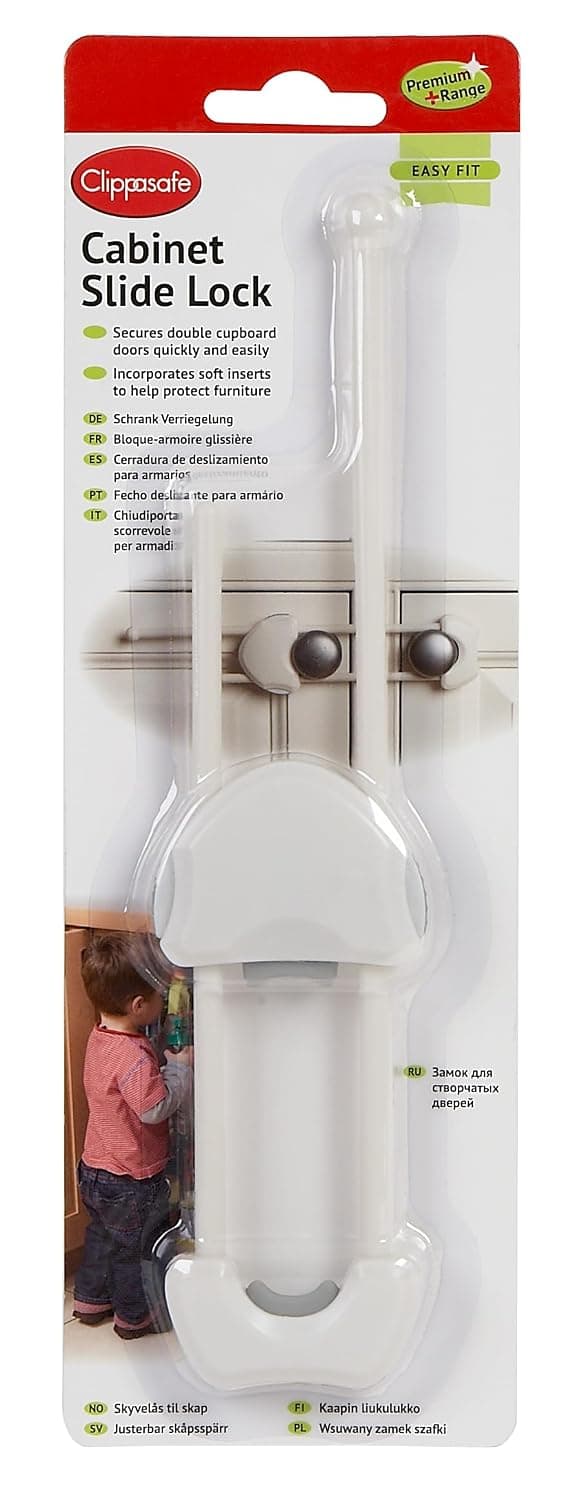 Clippasafe Baby/Kids/Child Safety premium Cabinet Slide Lock