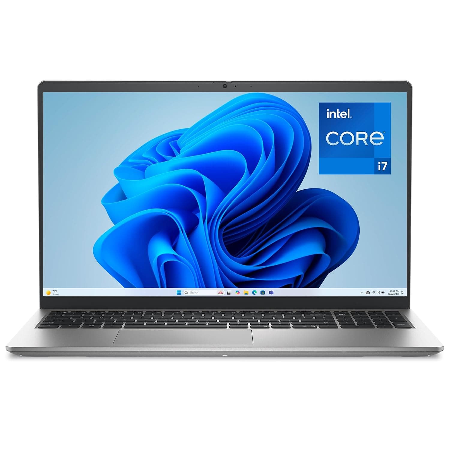 Dell 15 Laptop DC15250-15.6-inch FHD 120Hz Display, 13th Gen Intel Core i7-1355U, 16GB DDR5 RAM, 512GB SSD, Intel UHD Graphics, Windows 11 Home, 1 Year Basic Onsite Service - Platinum Silver