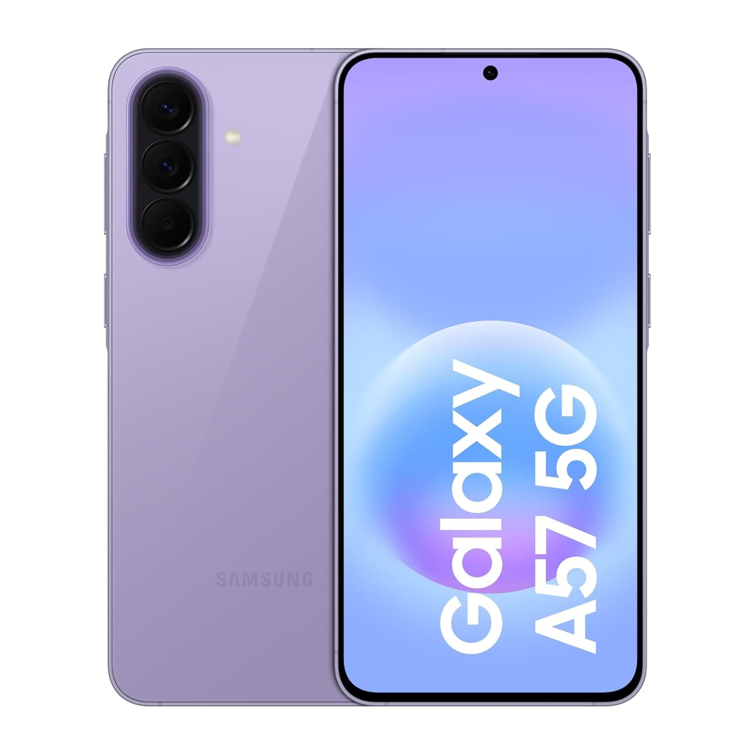 Samsung Galaxy A57 5G Android Smartphone, 256GB Storage, 12GB RAM, Awesome Lilac, 6x OS Upgrades, Large Display, 50MP Camera, Long Battery Life (KSA Version)