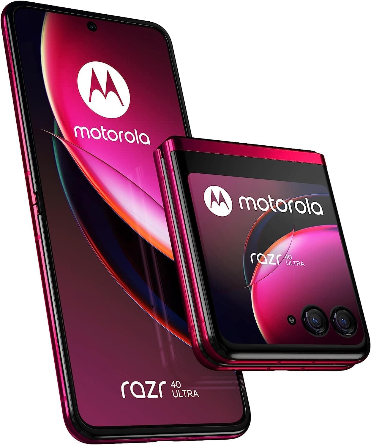Motorola Razr 40 Ultra Dual-SIM 512GB ROM + 12GB RAM (GSM | CDMA) Factory Unlocked 5G Smartphone (Viva Magenta) - International Version