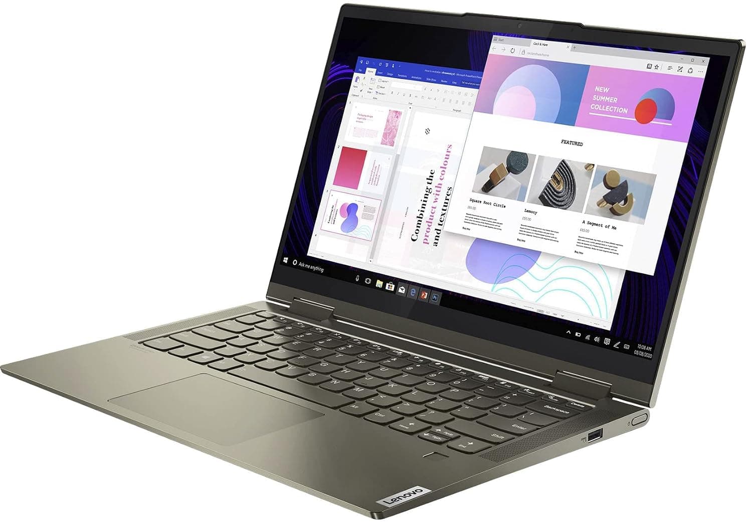 Lenovo - Yoga 7i 2-in-1 14" Touch Screen Laptop - Intel Evo Platform Core i5 - 8GB Memory - 512GB Solid State Drive - 82BH000 - TWE Cloth (12GB | 512GB SSD)