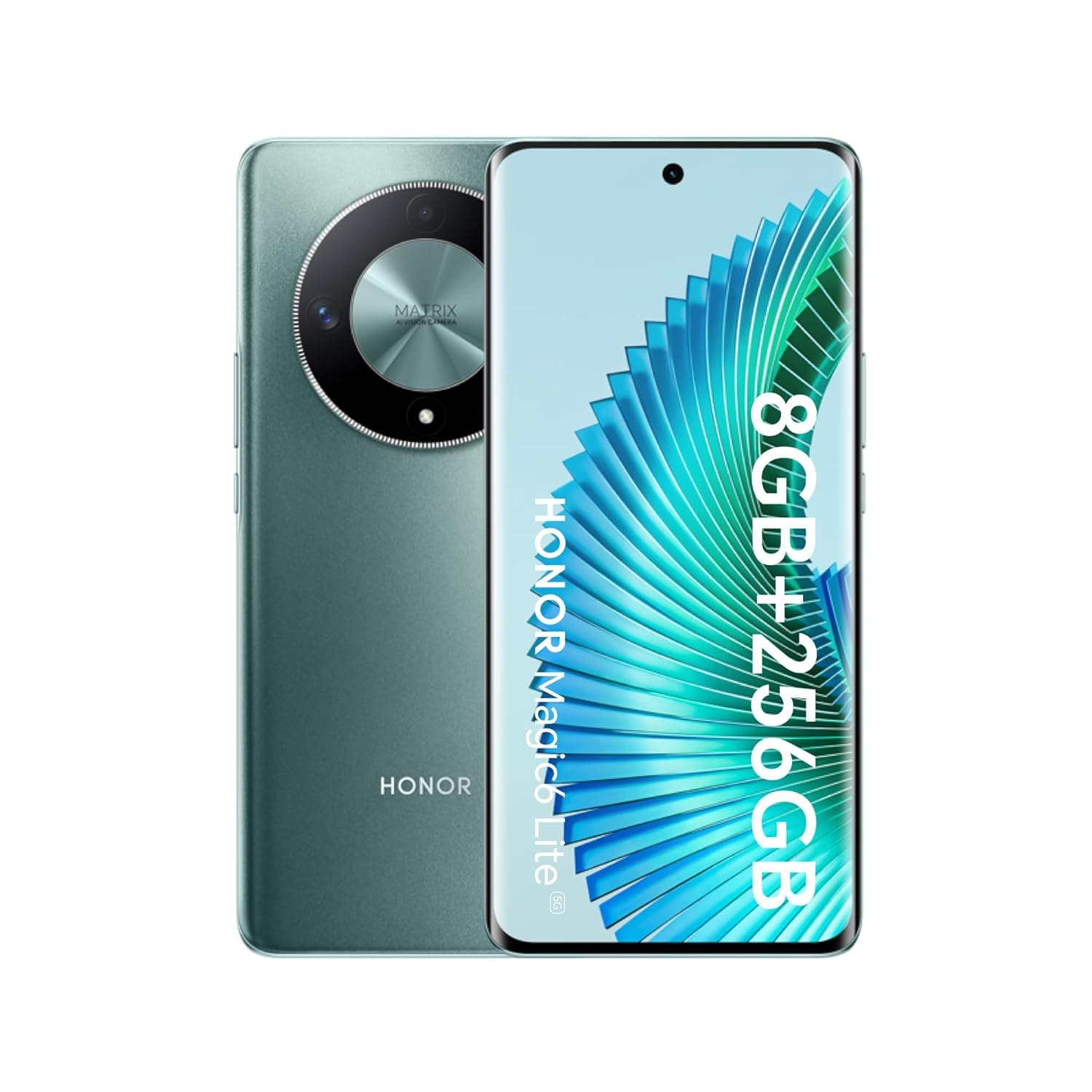 Honor Magic6 Lite Dual-SIM 256GB ROM + 8GB RAM (Only GSM | No CDMA) Factory Unlocked 5G Smartphone (Emerald Green) - International Version